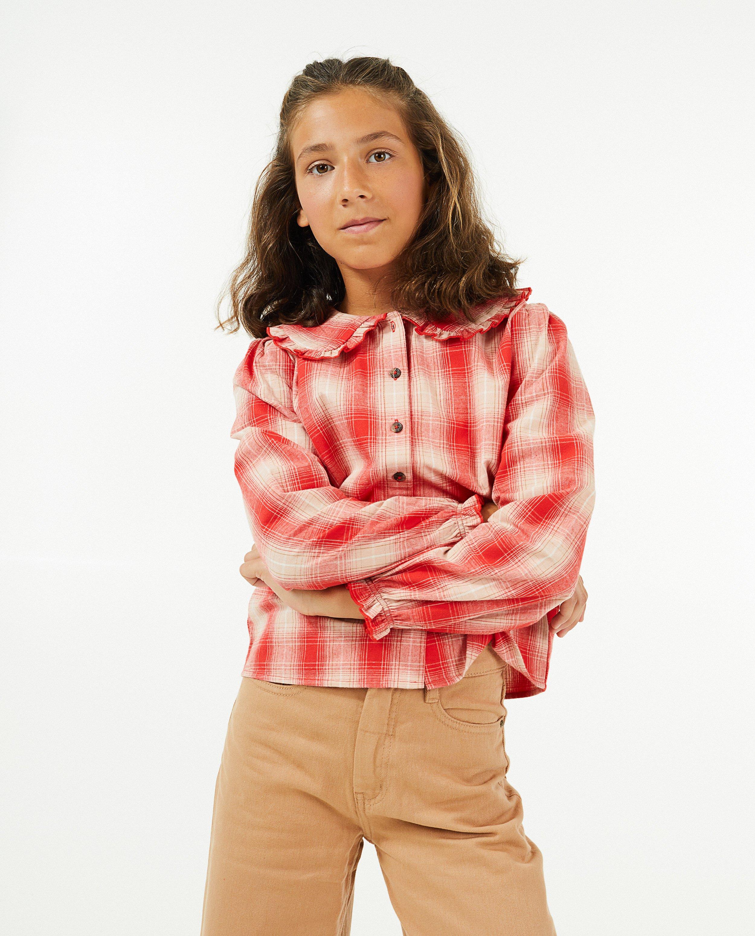 Hemden - Rode blouse met ruiten