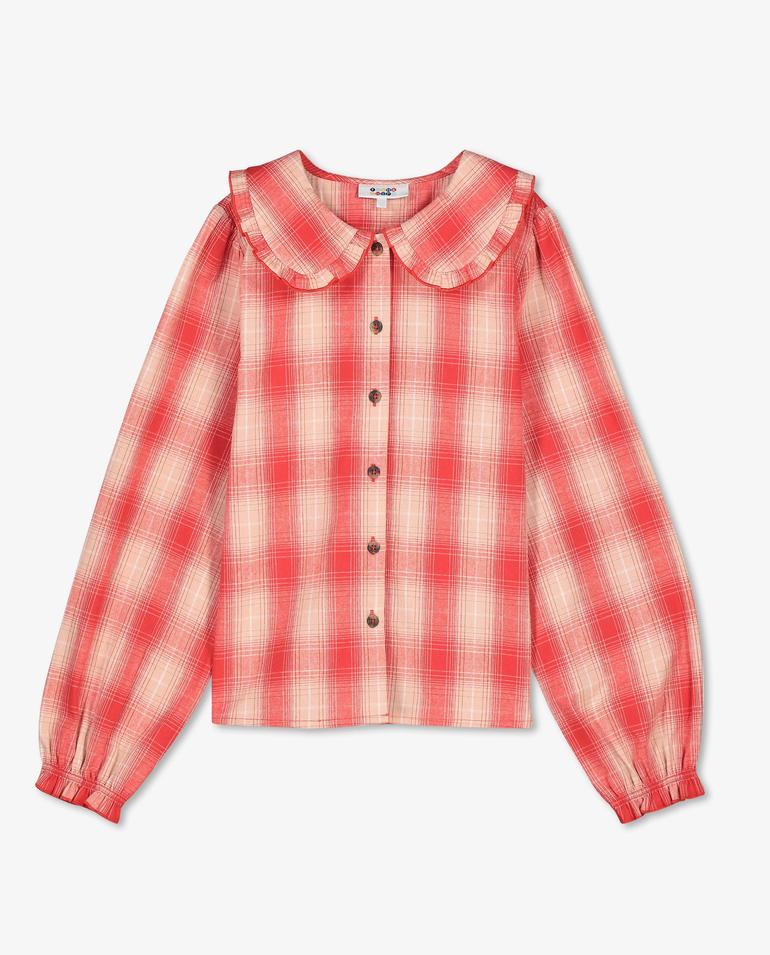 Hemden - Rode blouse met ruiten