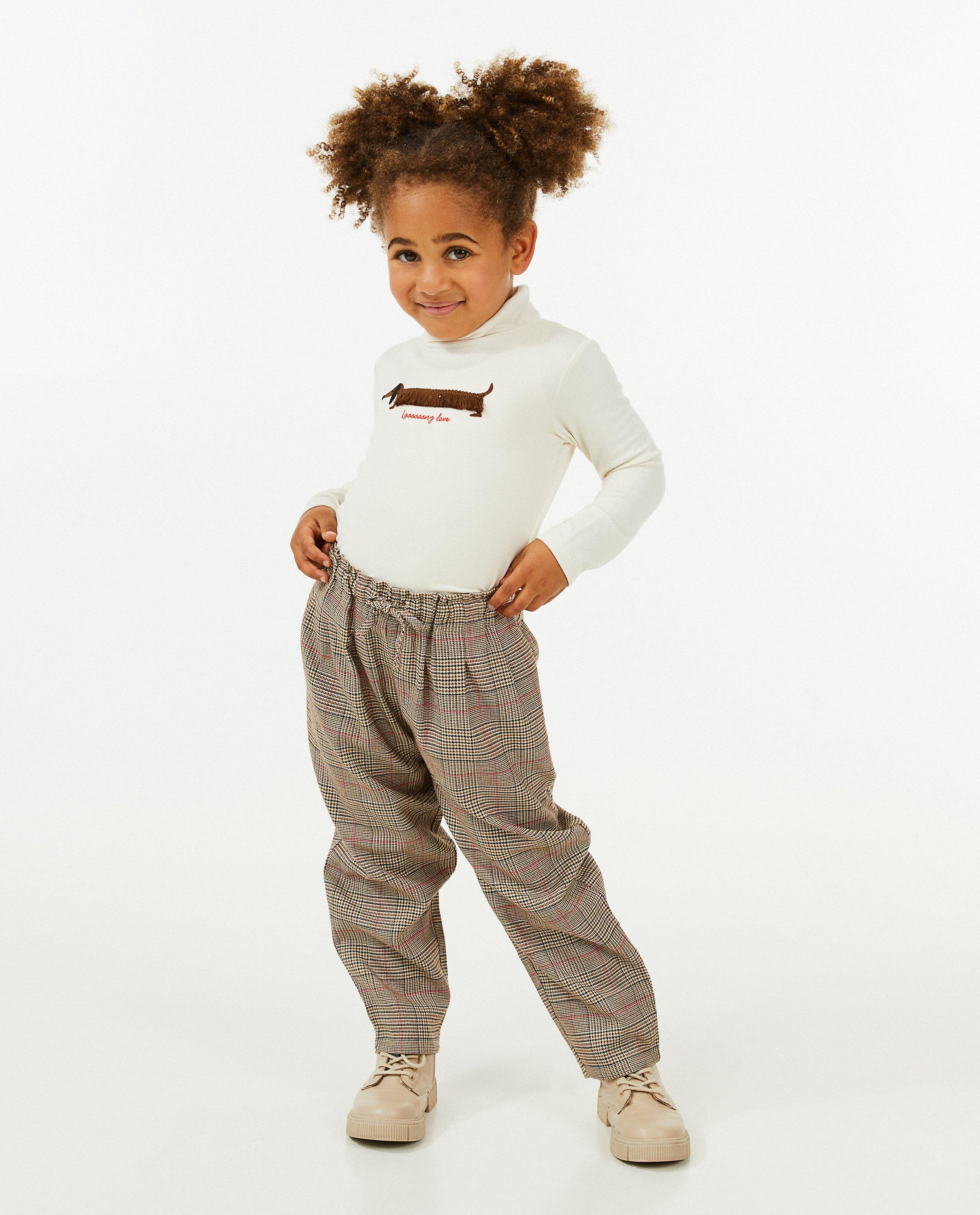 Geruite broek, jogger fit - null - Milla Star