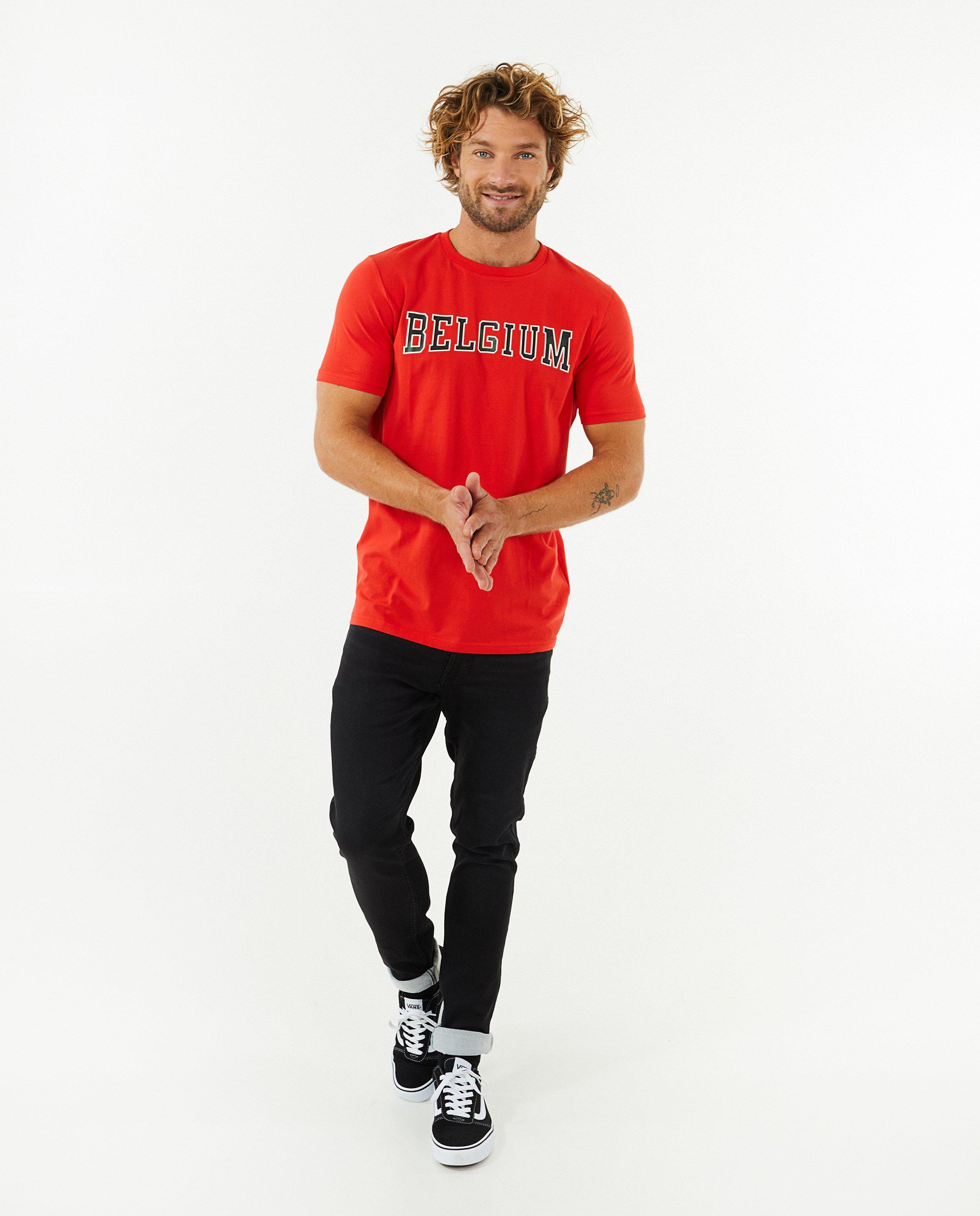 T-shirt rouge à imprimé - null - Familystories