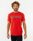 T-shirts - T-shirt rouge à imprimé