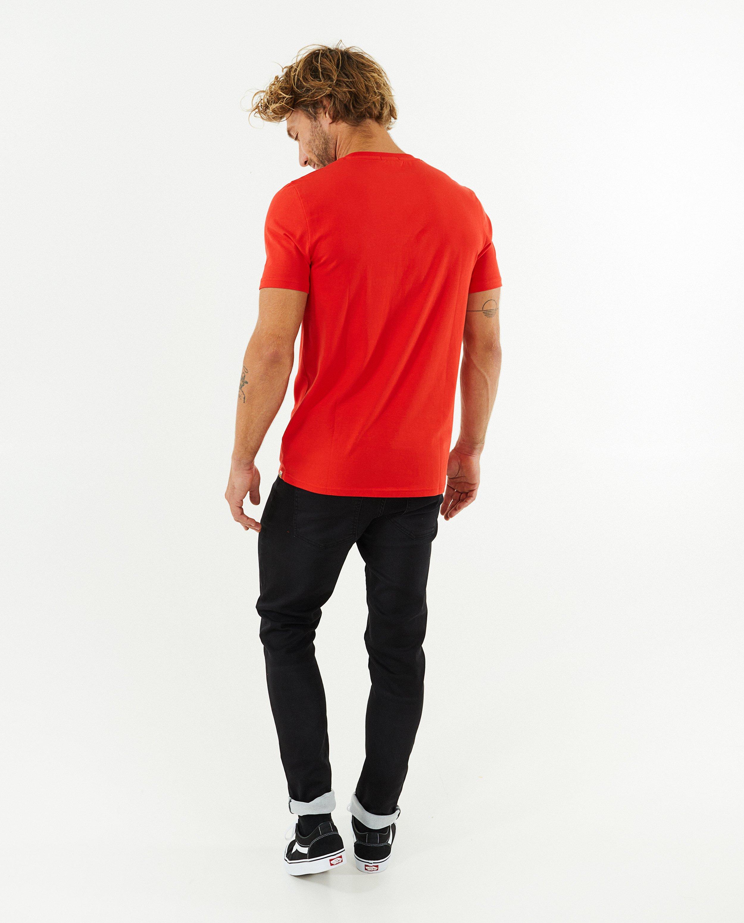 T-shirts - T-shirt rouge à imprimé