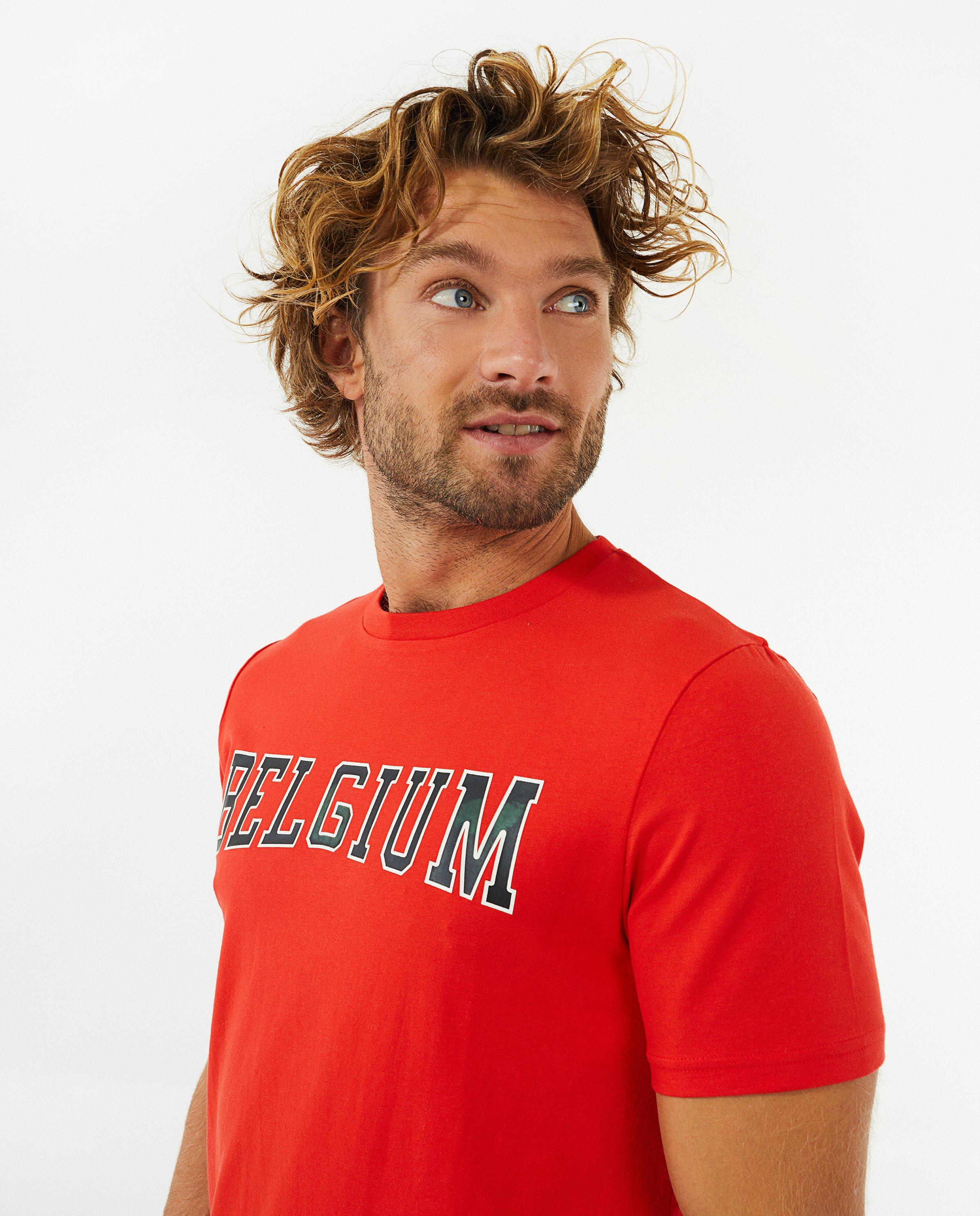 T-shirts - T-shirt rouge à imprimé