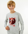 T-shirts - Longsleeve met paillettenprint, 7-14 jaar