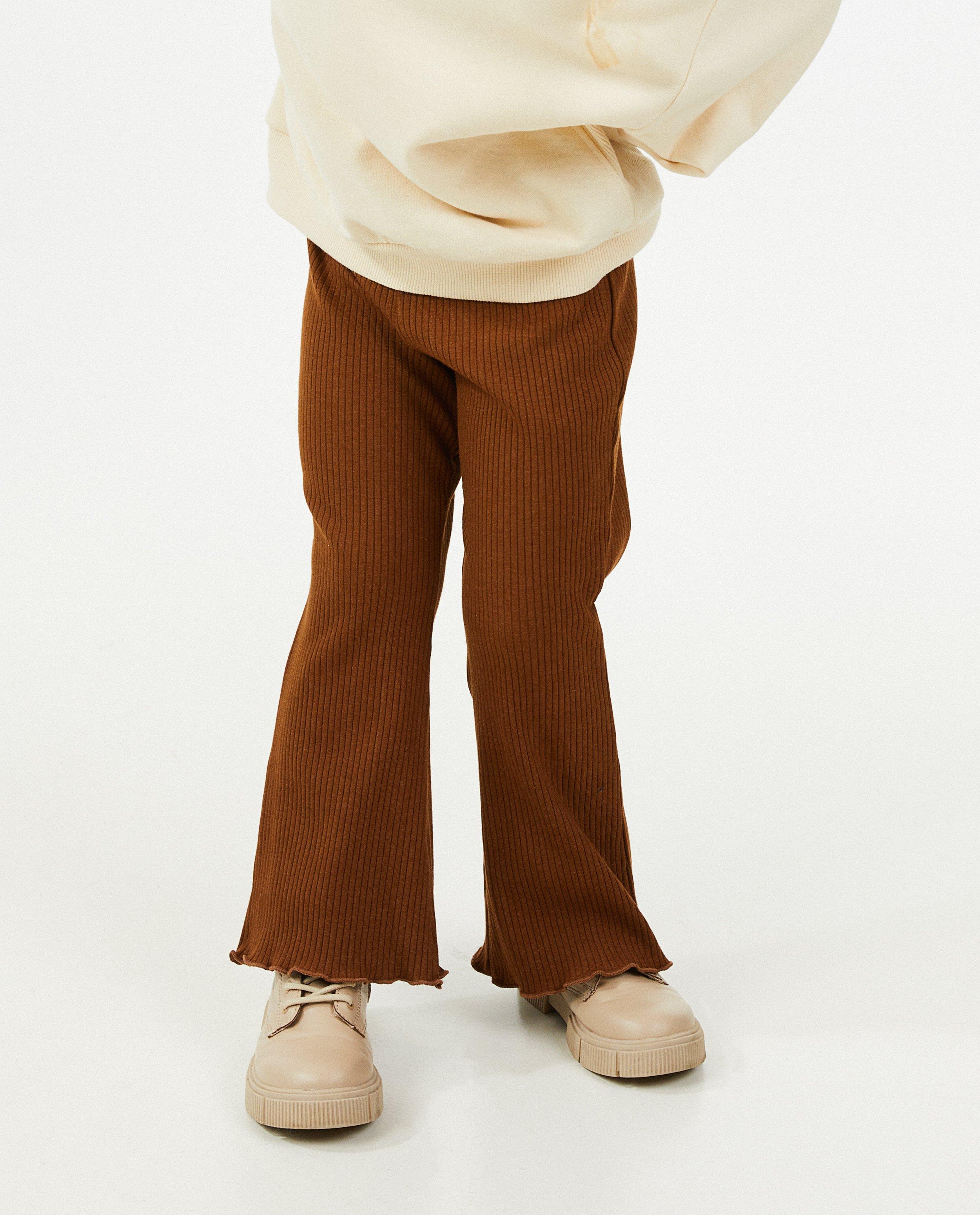 Pantalons - Pantalon à larges côtes