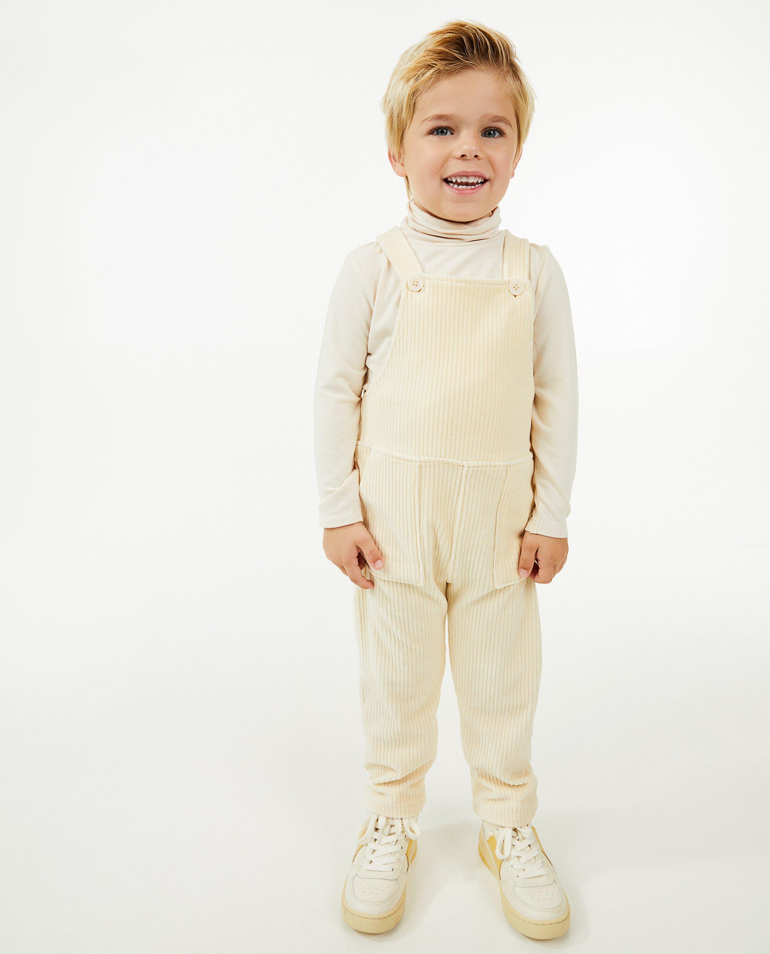 Jumpsuit - Ribfluwelen salopette, 2-7 jaar