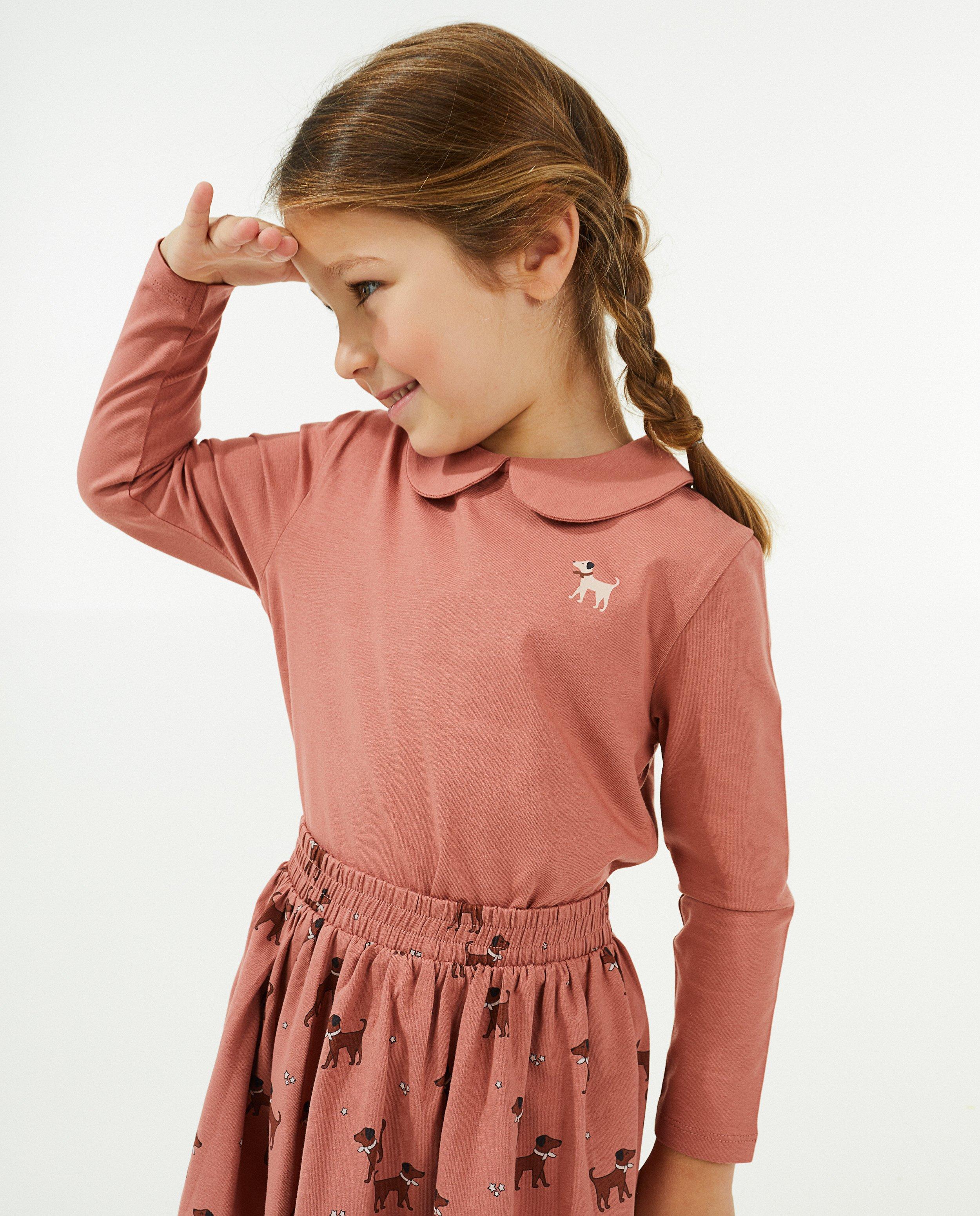 T-shirts - Longsleeve met claudinekraag