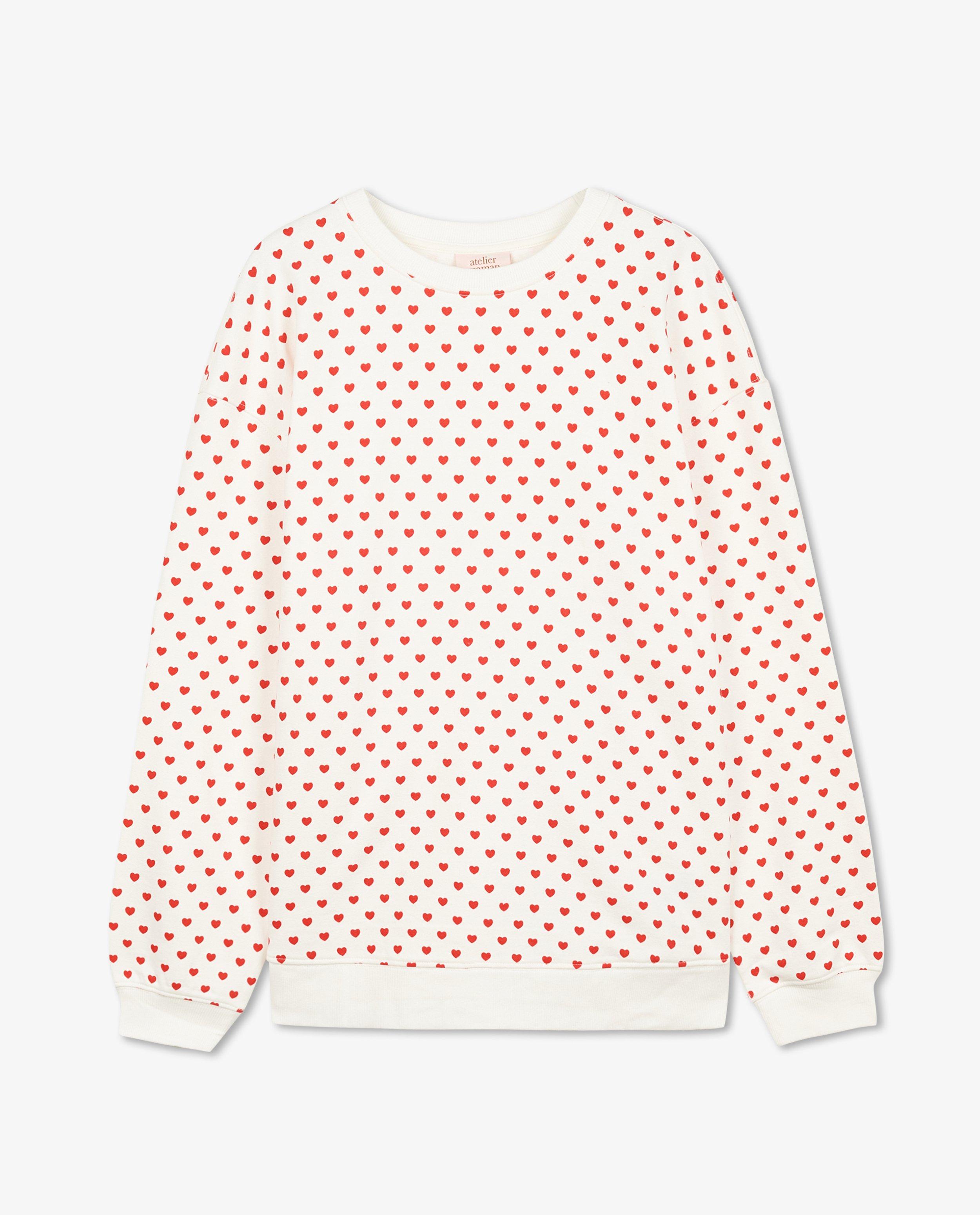 Sweats - Sweat avec un imprimé à cœurs