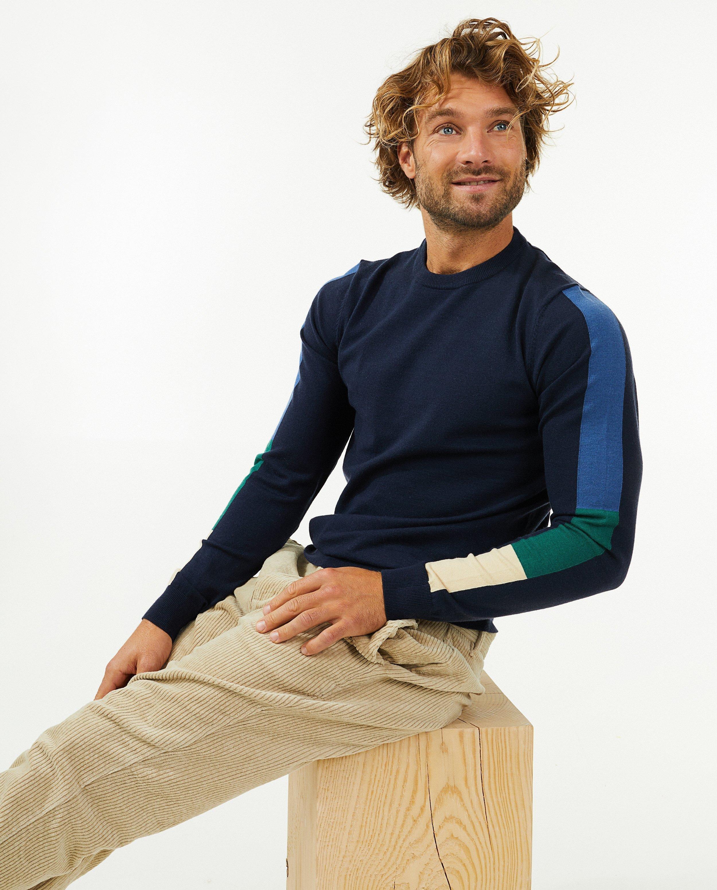 Fin pull avec color block - null - Hampton Bays