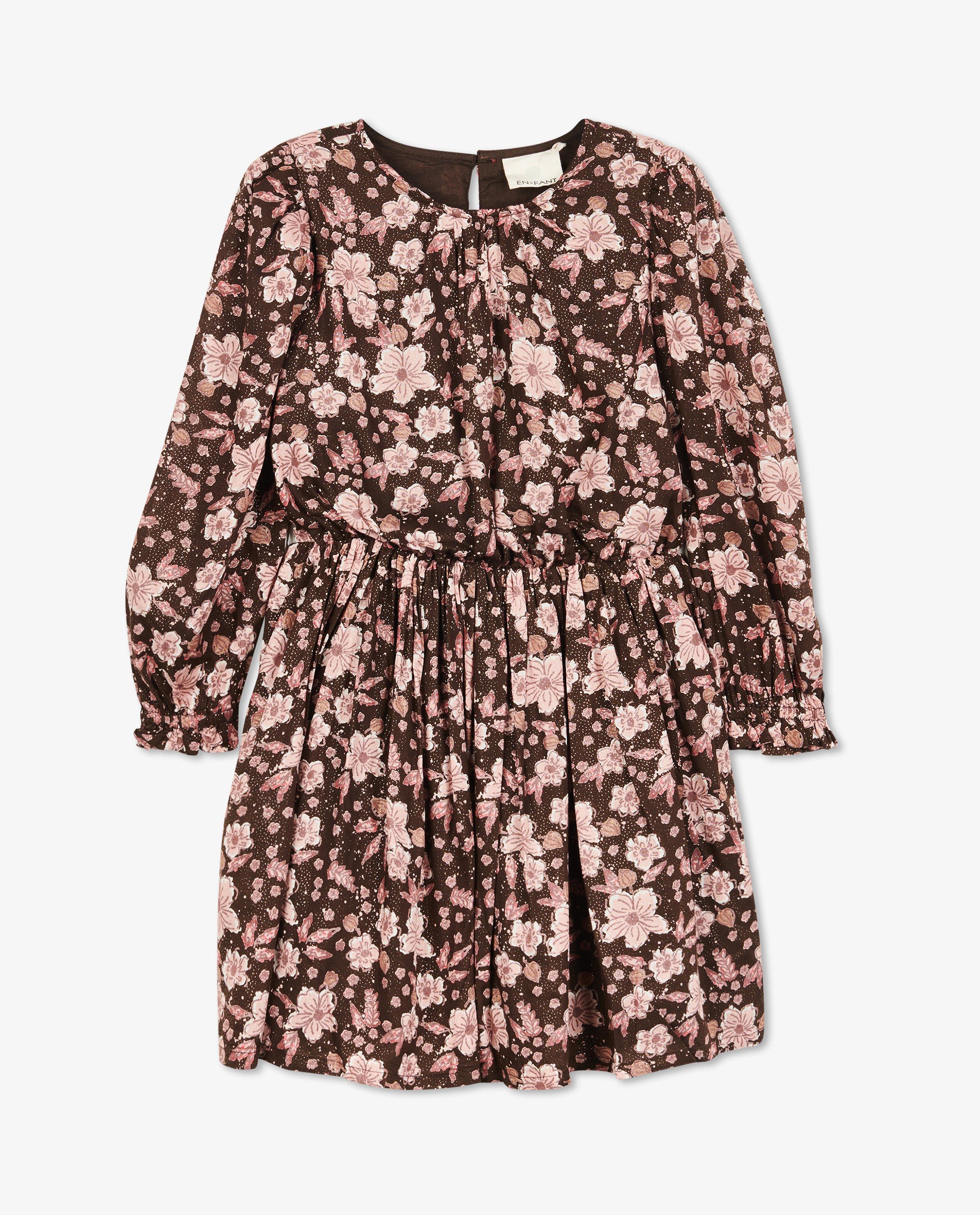 Bruine jurk met print - null - Enfant