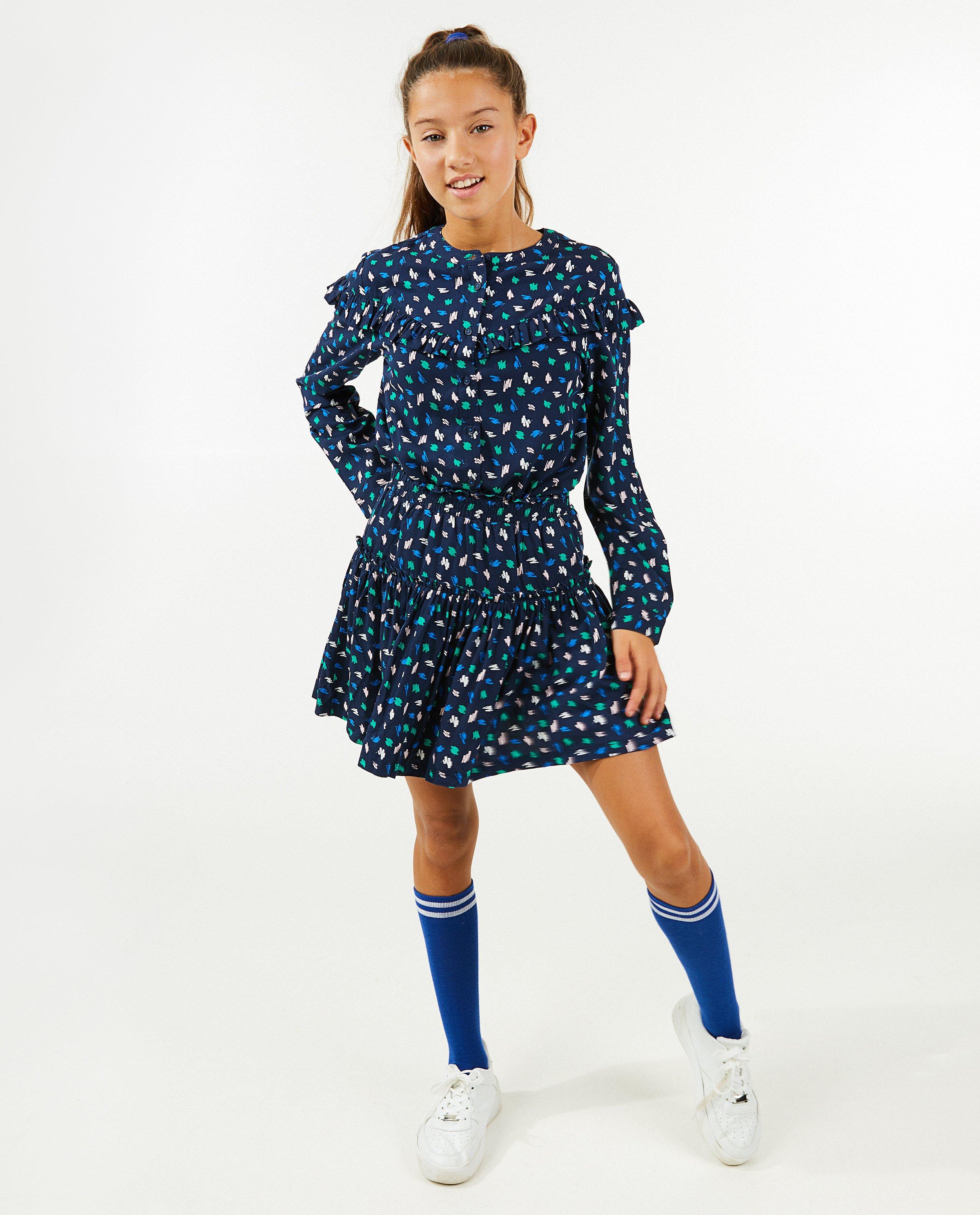 Blauwe blouse met print - null - Hampton Bays