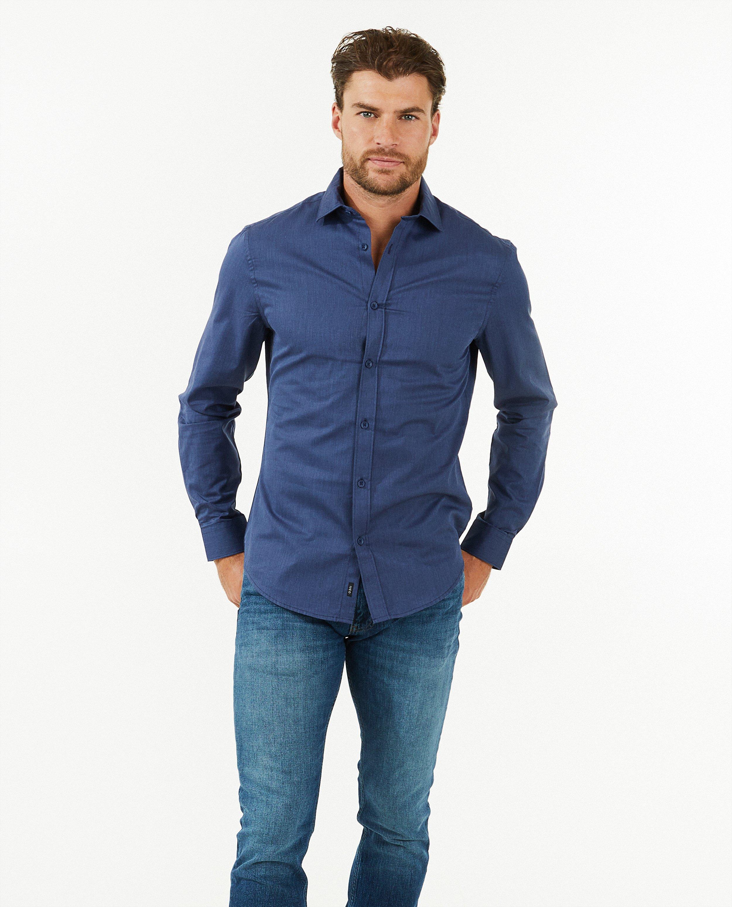 Blauw hemd hotsell