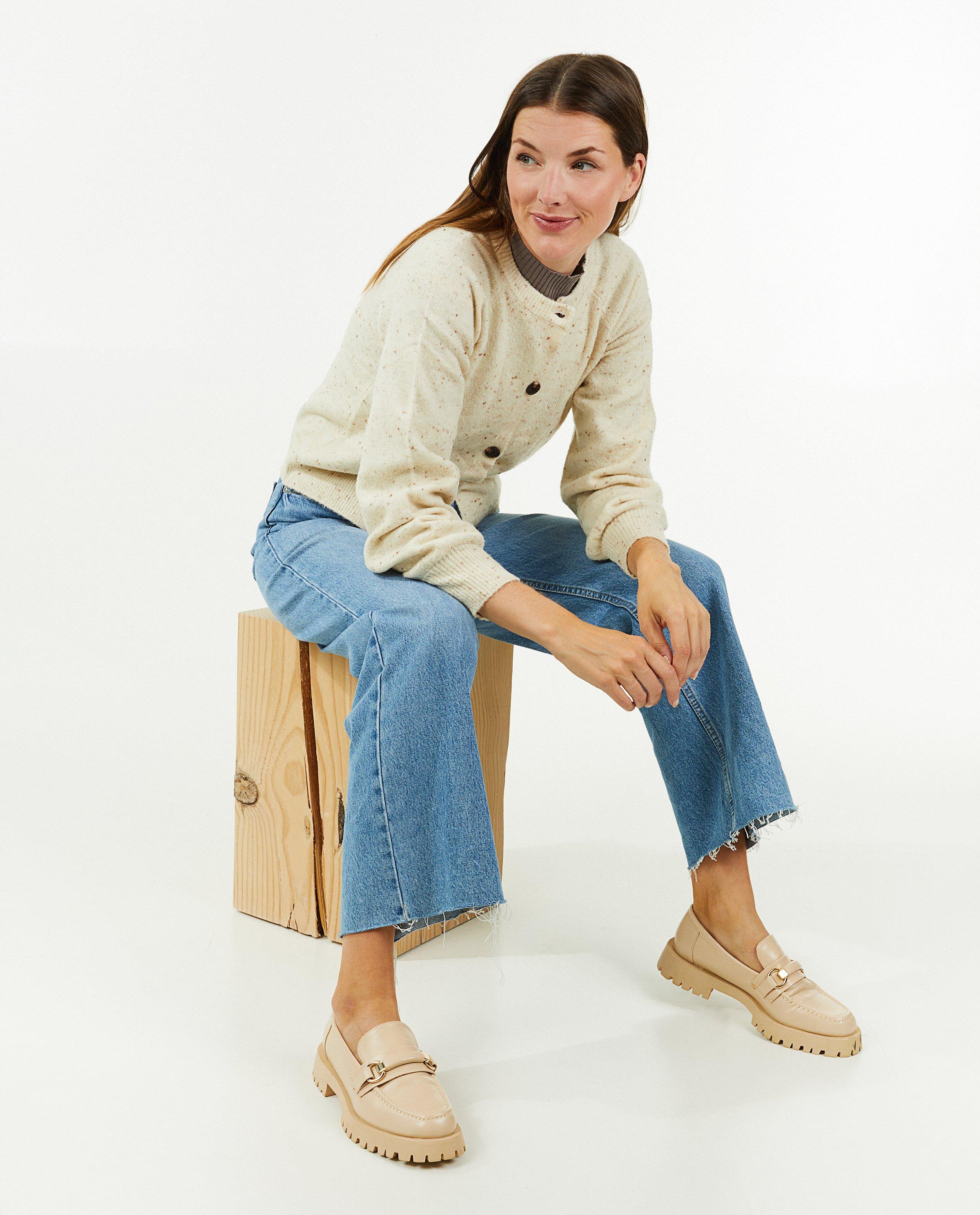 Cardigans - Cardigan en tricot avec des mouchetures