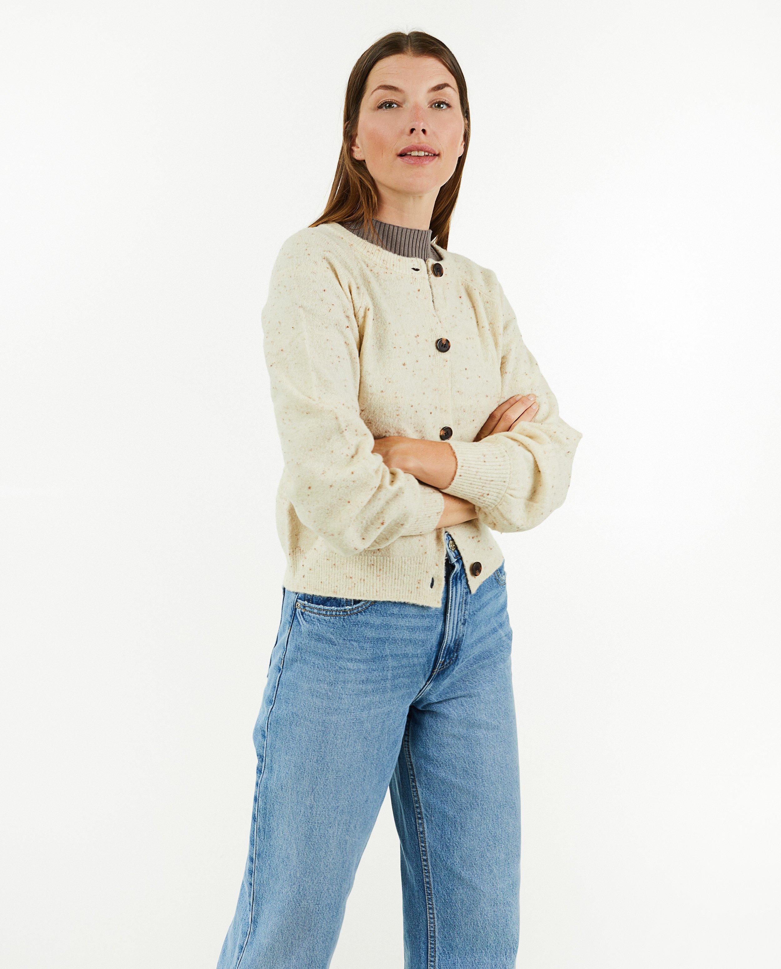 Cardigans - Cardigan en tricot avec des mouchetures