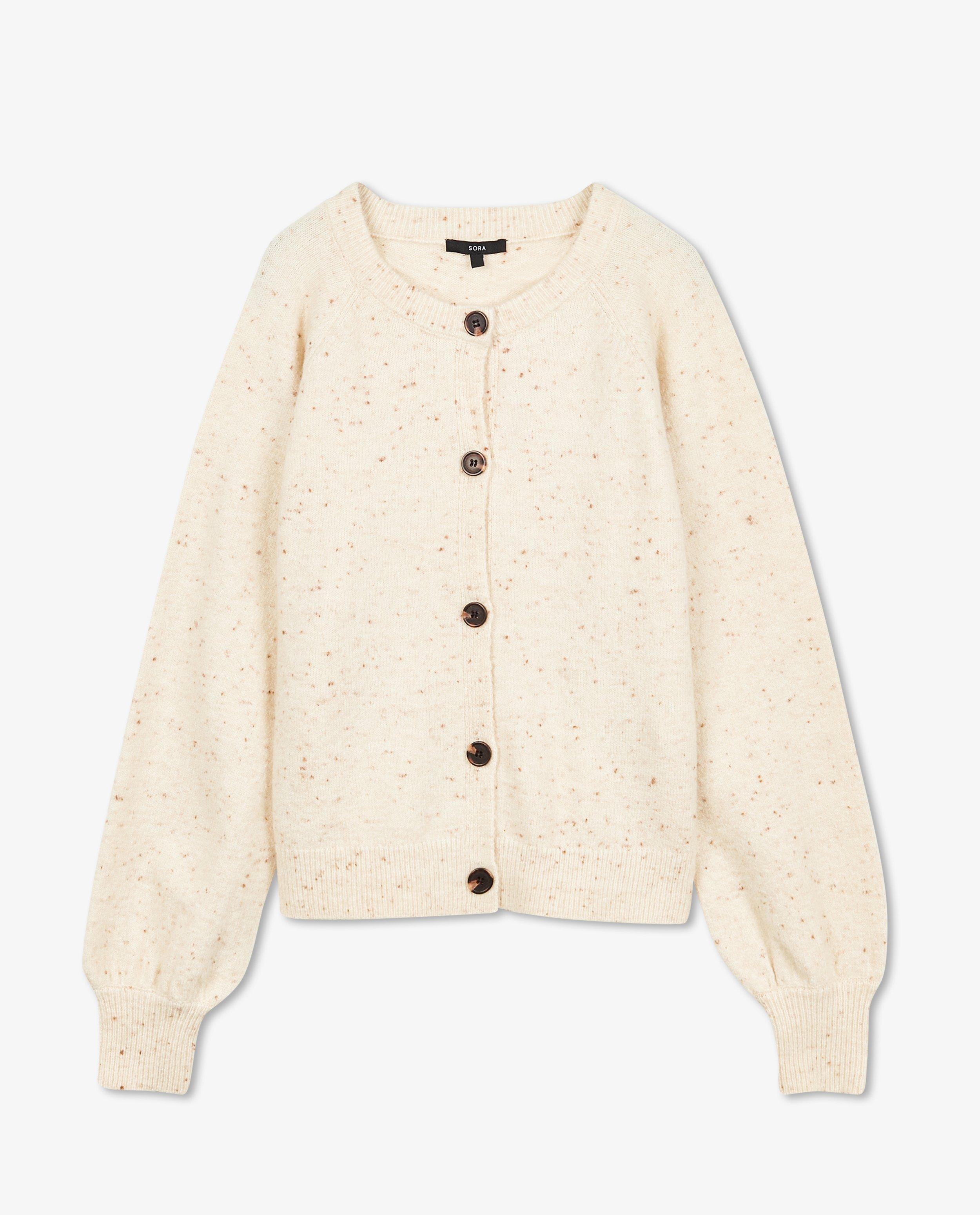 Cardigans - Cardigan en tricot avec des mouchetures