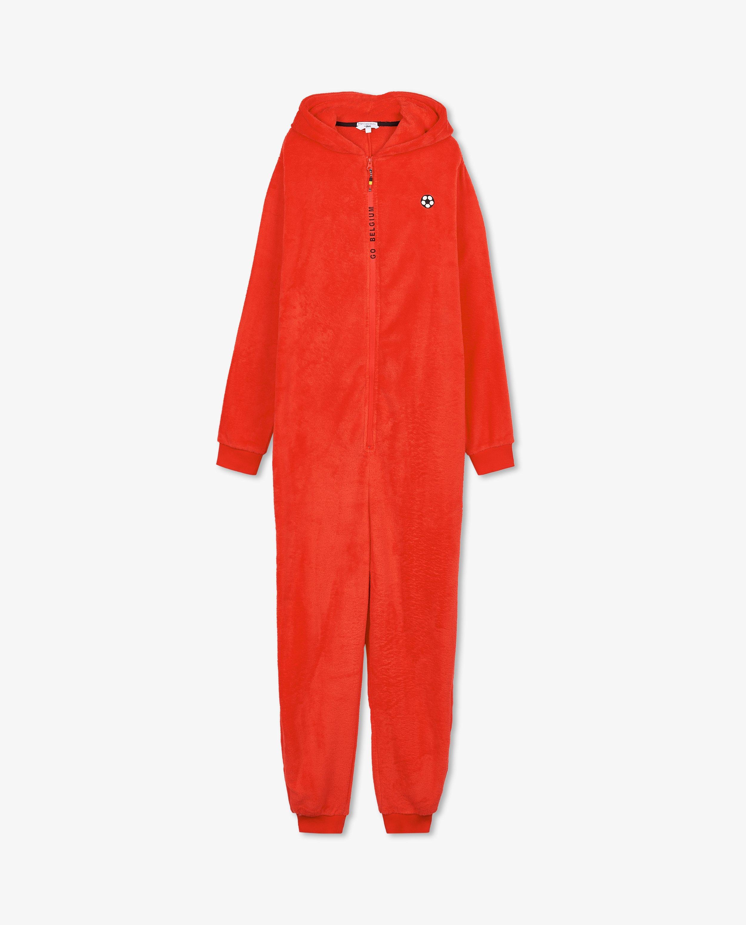 Nachtkleding - Rode onesie, heren