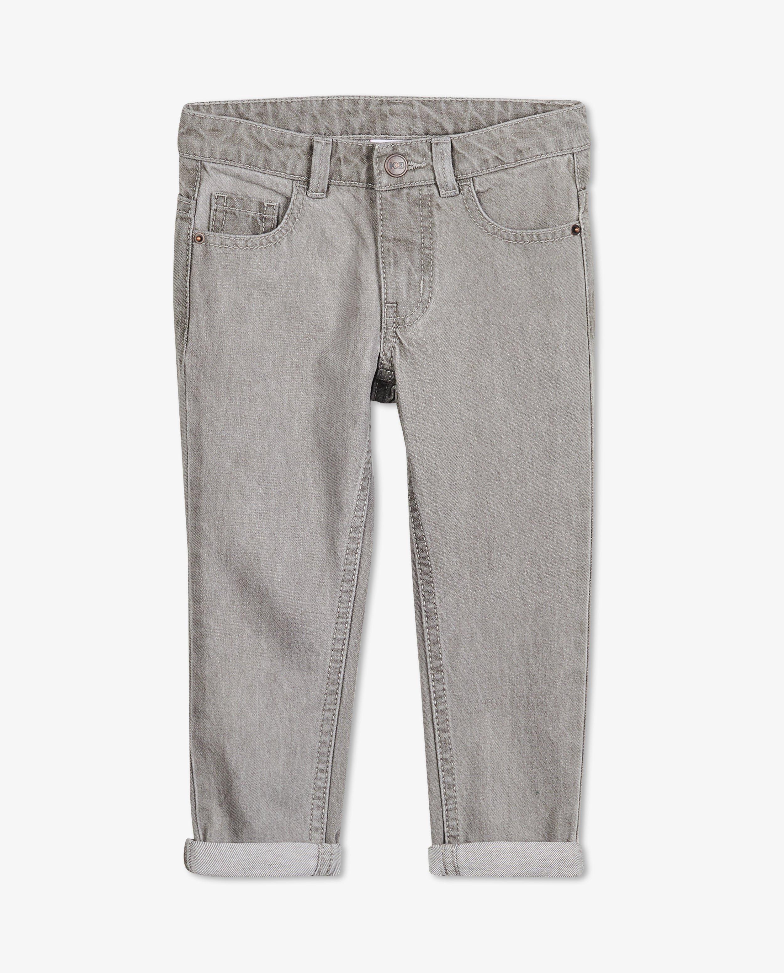 Jeans - Jeans gris, coupe mom