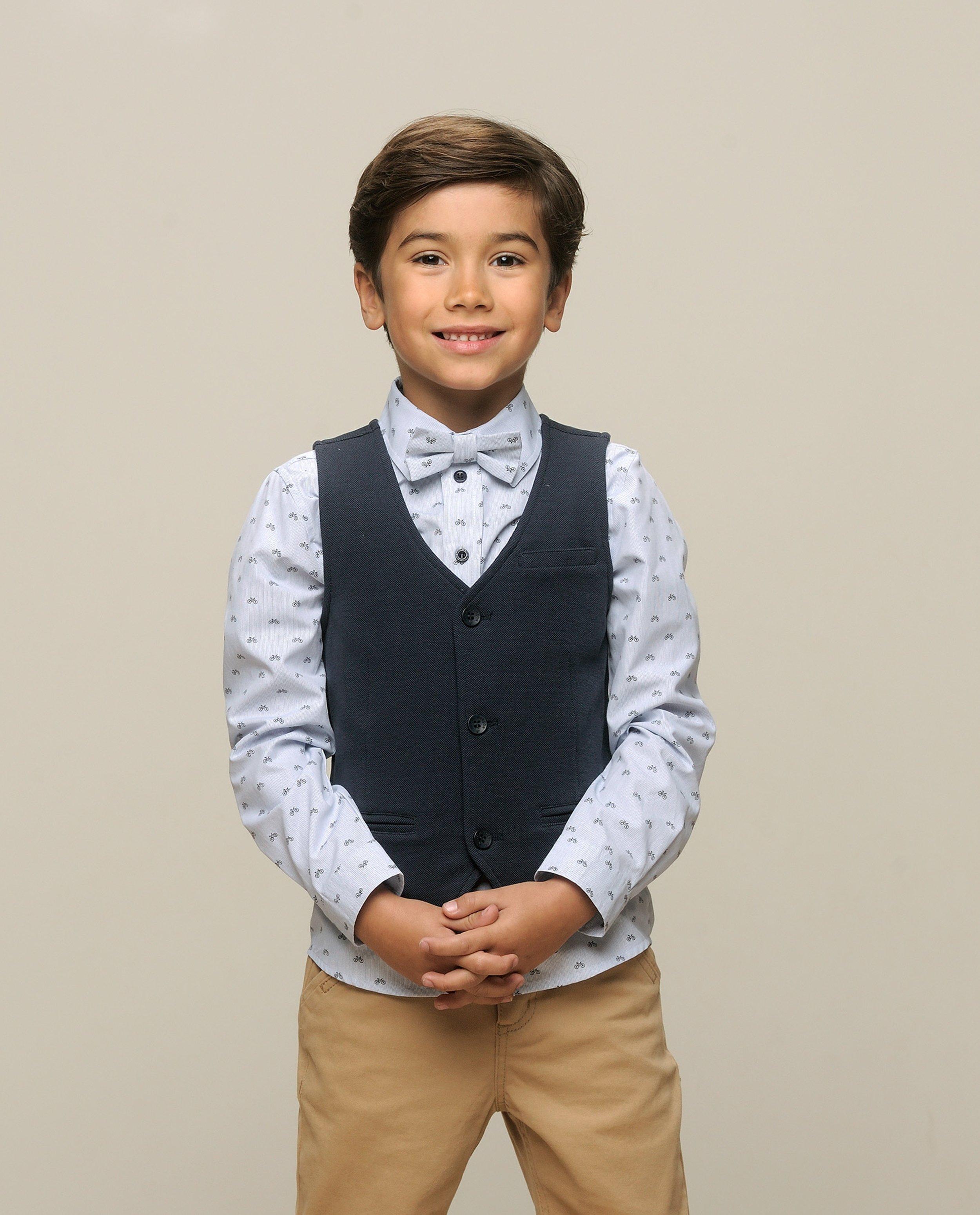Cardigan - Blauwe gilet, Communie
