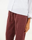 Pantalons - Pantalon en velours côtelé, coupe à jambes larges