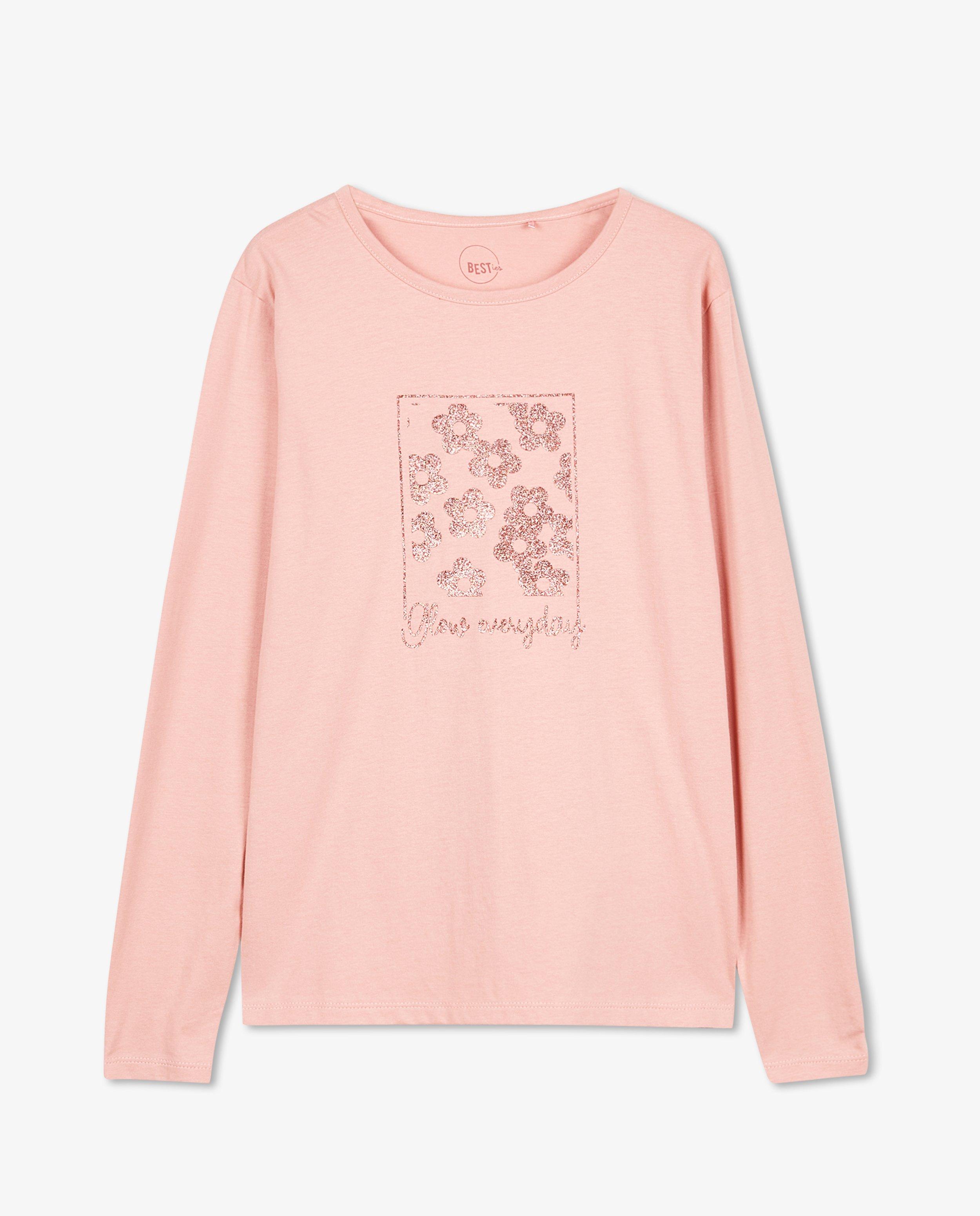 T-shirts - T-shirt à manches longues avec imprimé à paillettes