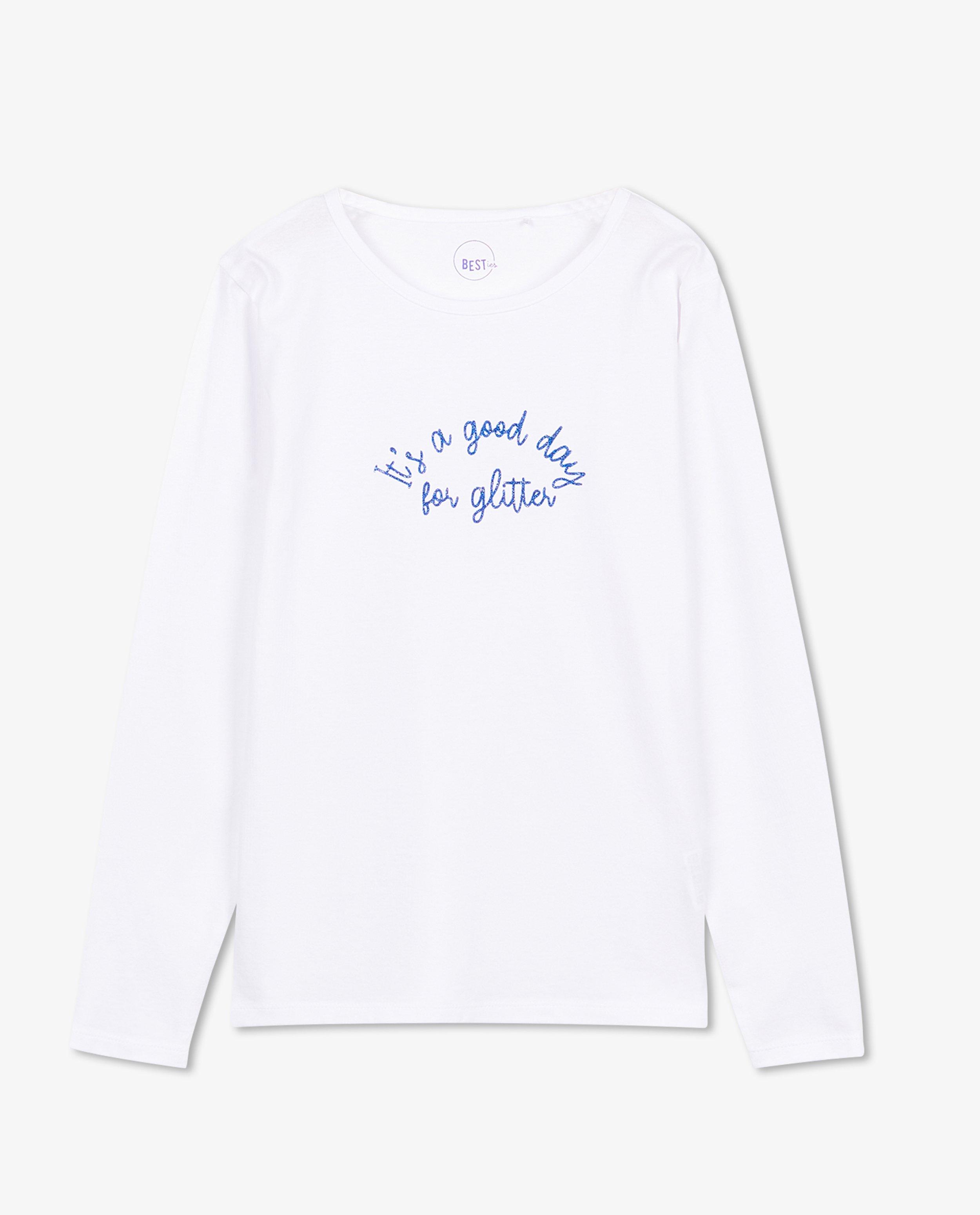 T-shirts - T-shirt à manches longues avec imprimé à paillettes