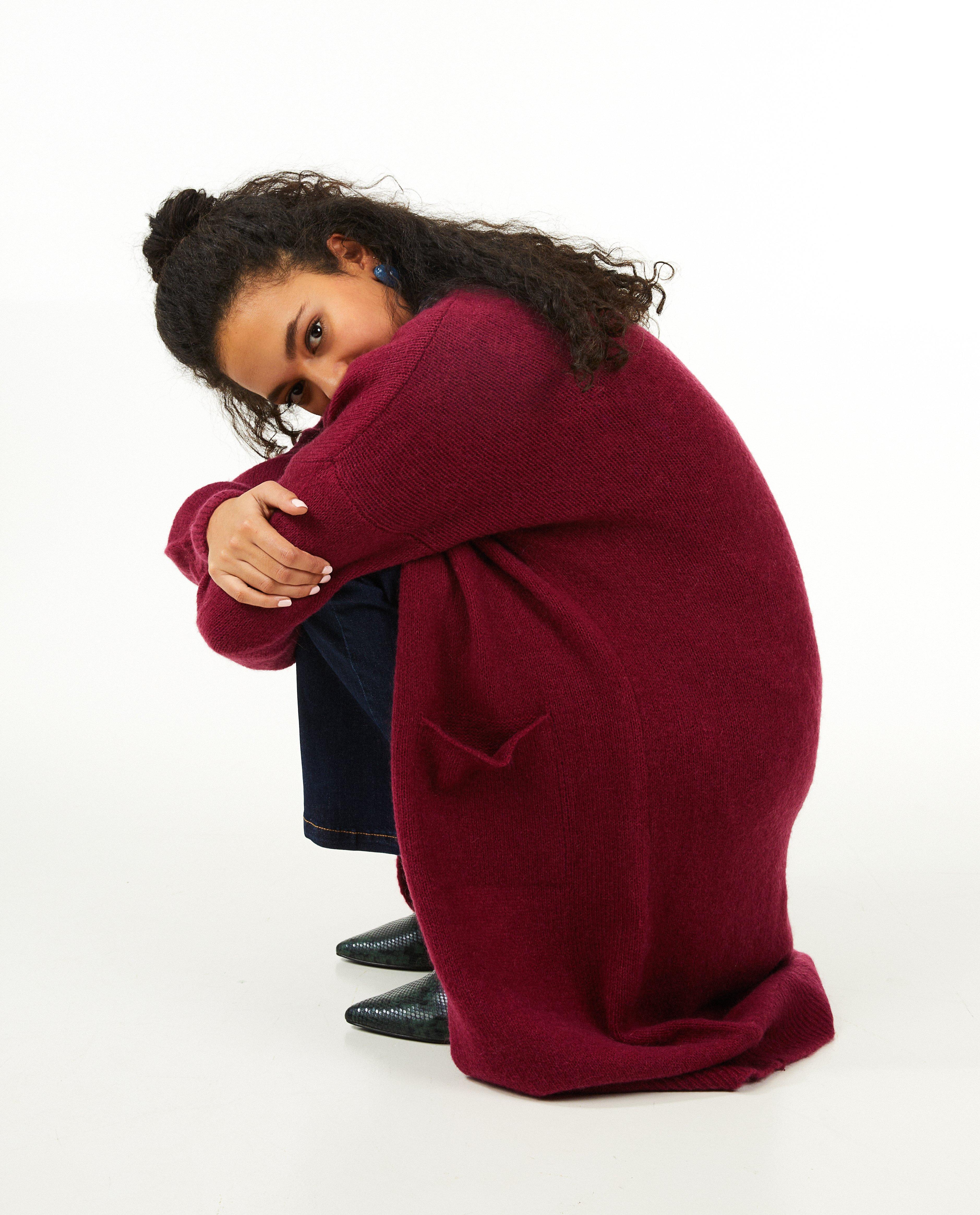 Bordeaux cardigan - Product Detail - donkerrood - afbeelding nummer 2