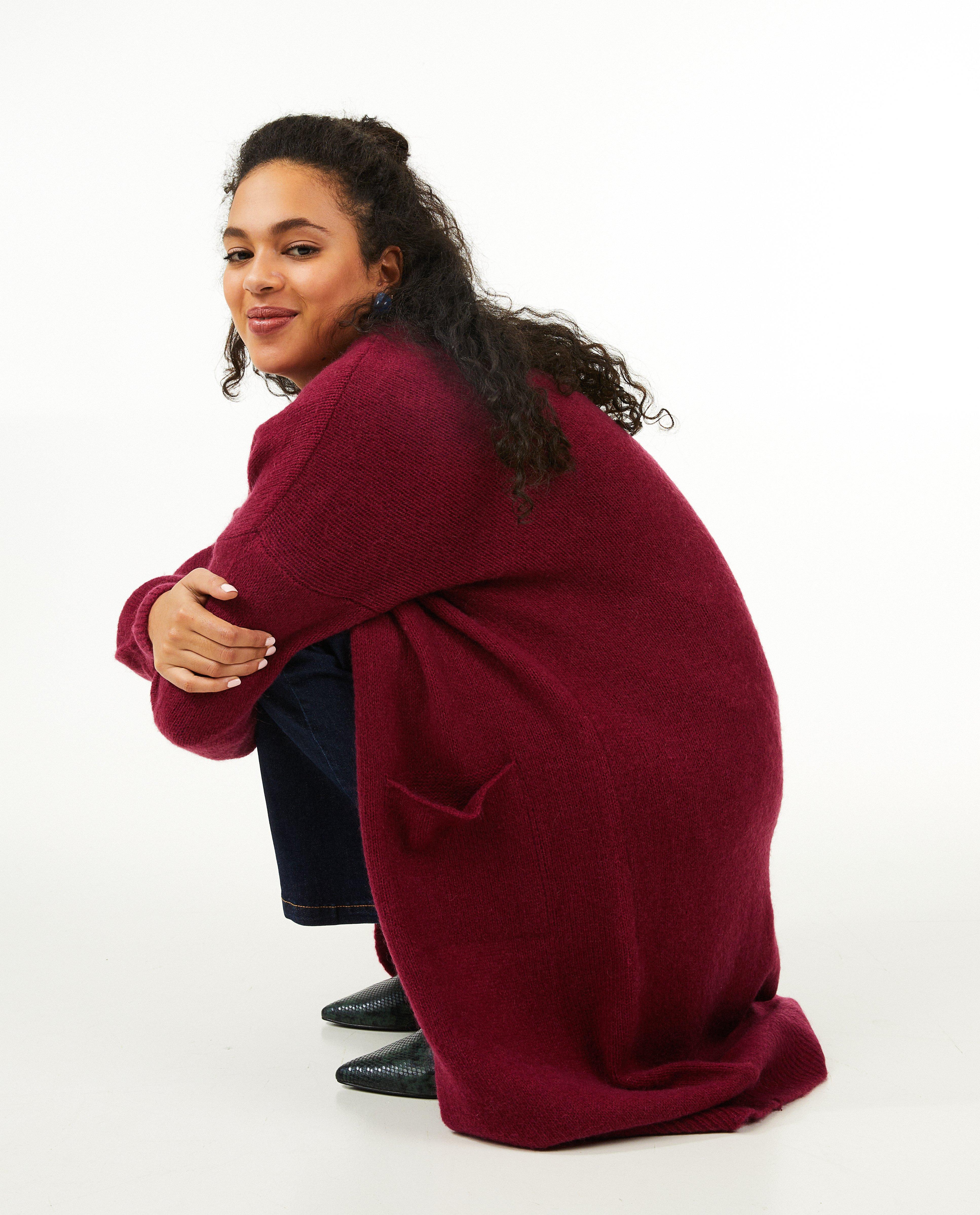 Bordeaux cardigan - Product Detail - donkerrood - afbeelding nummer 4