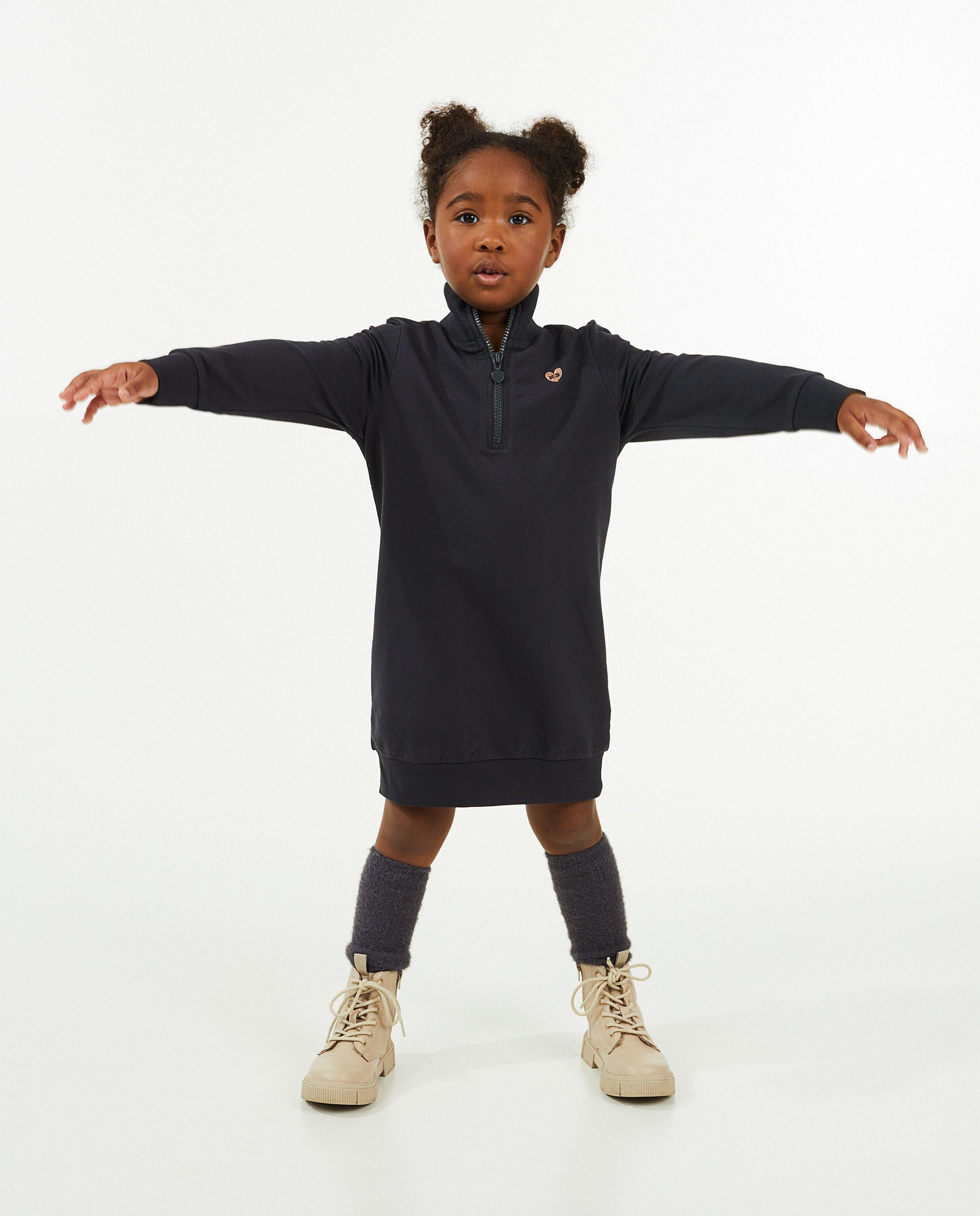Robes - Robe molletonnée gris foncé