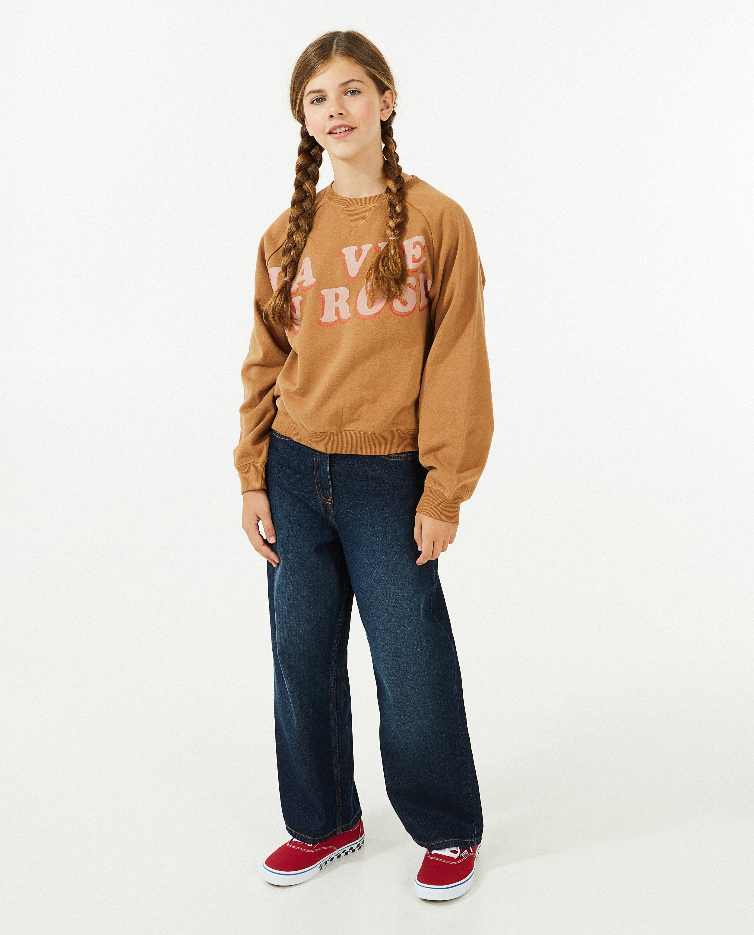 Sweater met opschrift - null - Fish & Chips