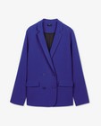 Blazers - Blauwe blazer, straight fit