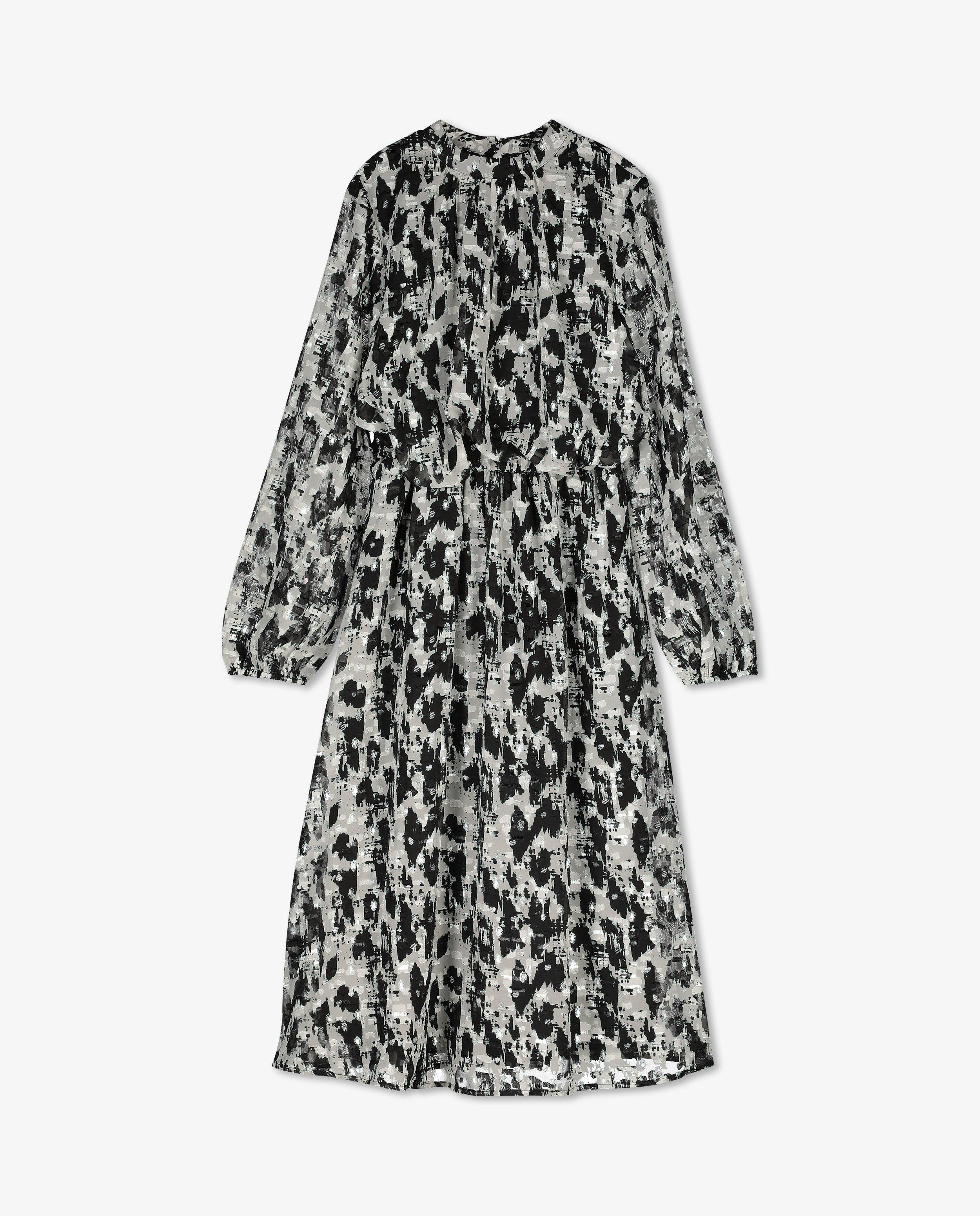 Kleedjes - Zwart jurk met print