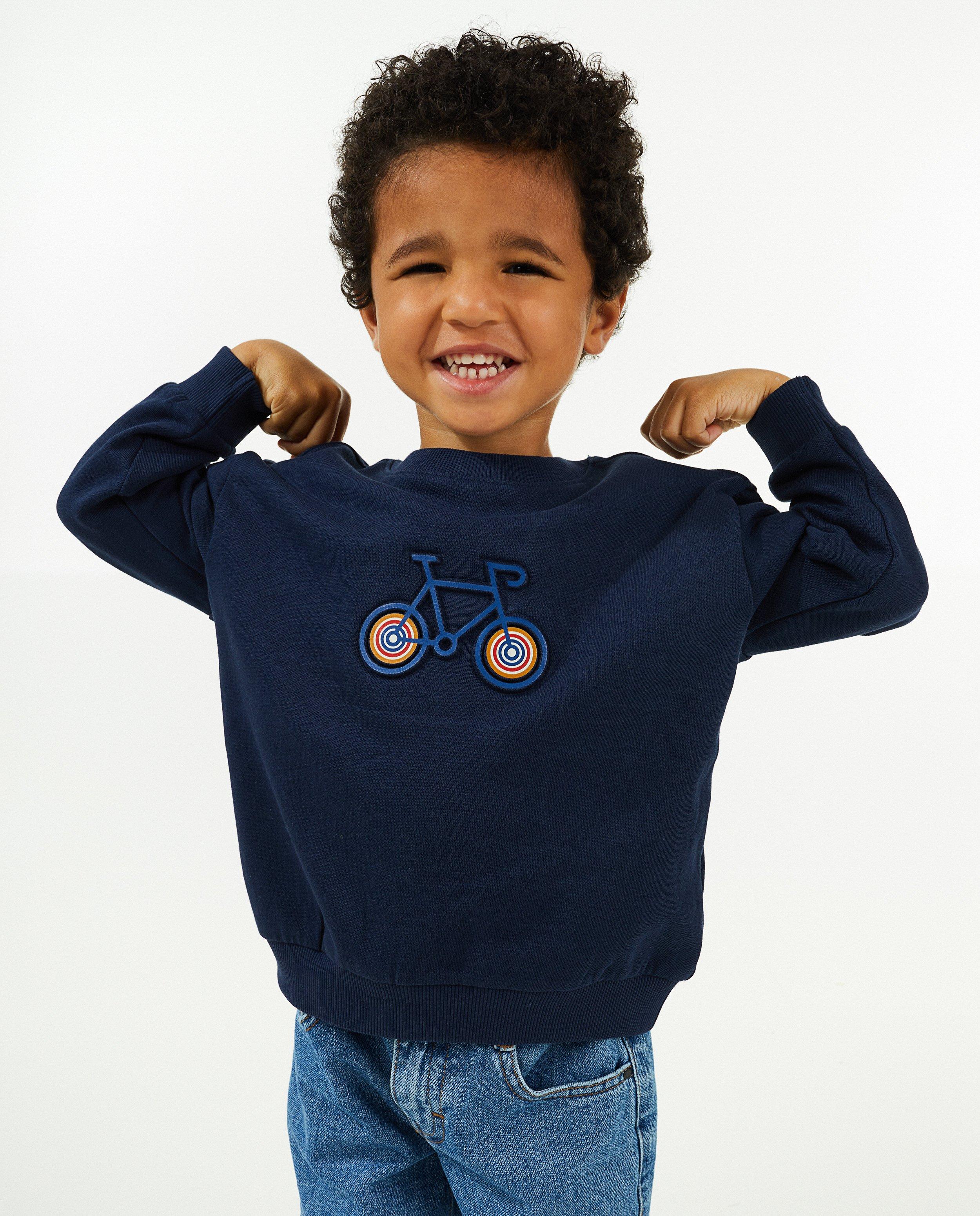 Sweaters - Sweater met reliëfprint, 2-7 jaar