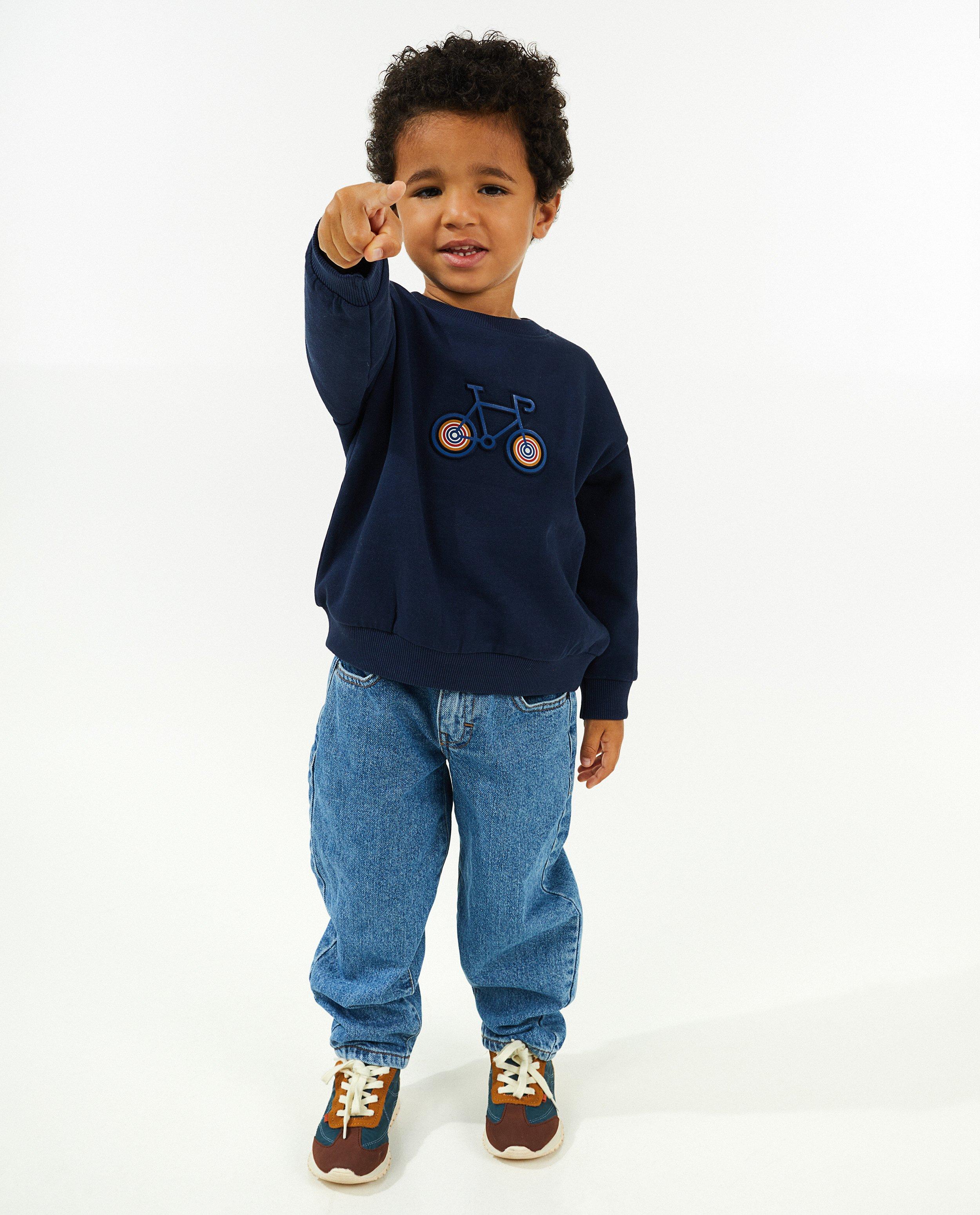 Sweaters - Sweater met reliëfprint, 2-7 jaar