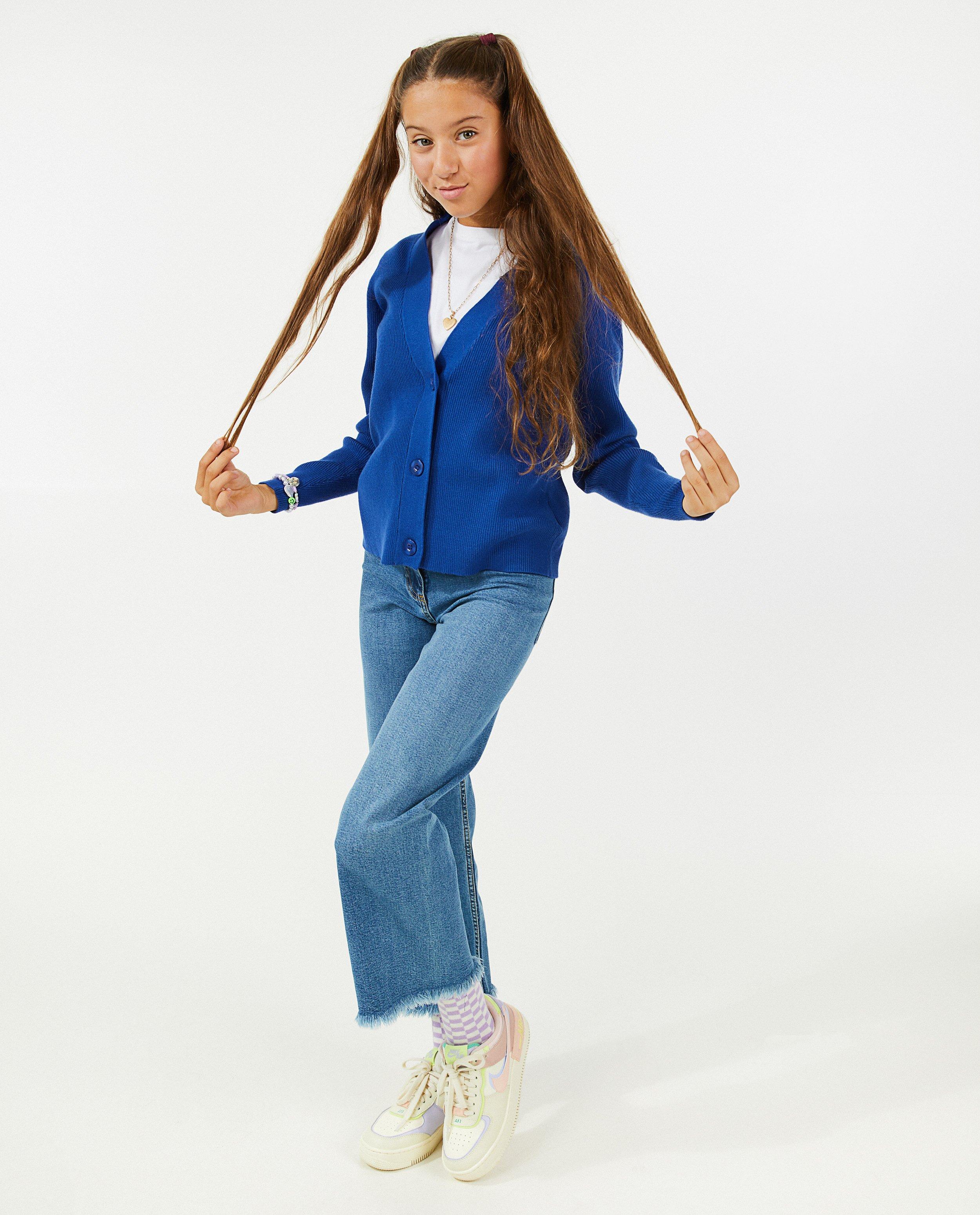 Blauwe jeans, culotte fit - null - Besties