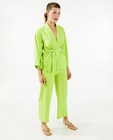 Kimono vert pâle à ceinture à nouer - null - Ella Italia