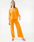 Pantalon orange en viscose - null - Ella Italia