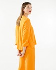 Hemden - Oranje blouse met V-hals