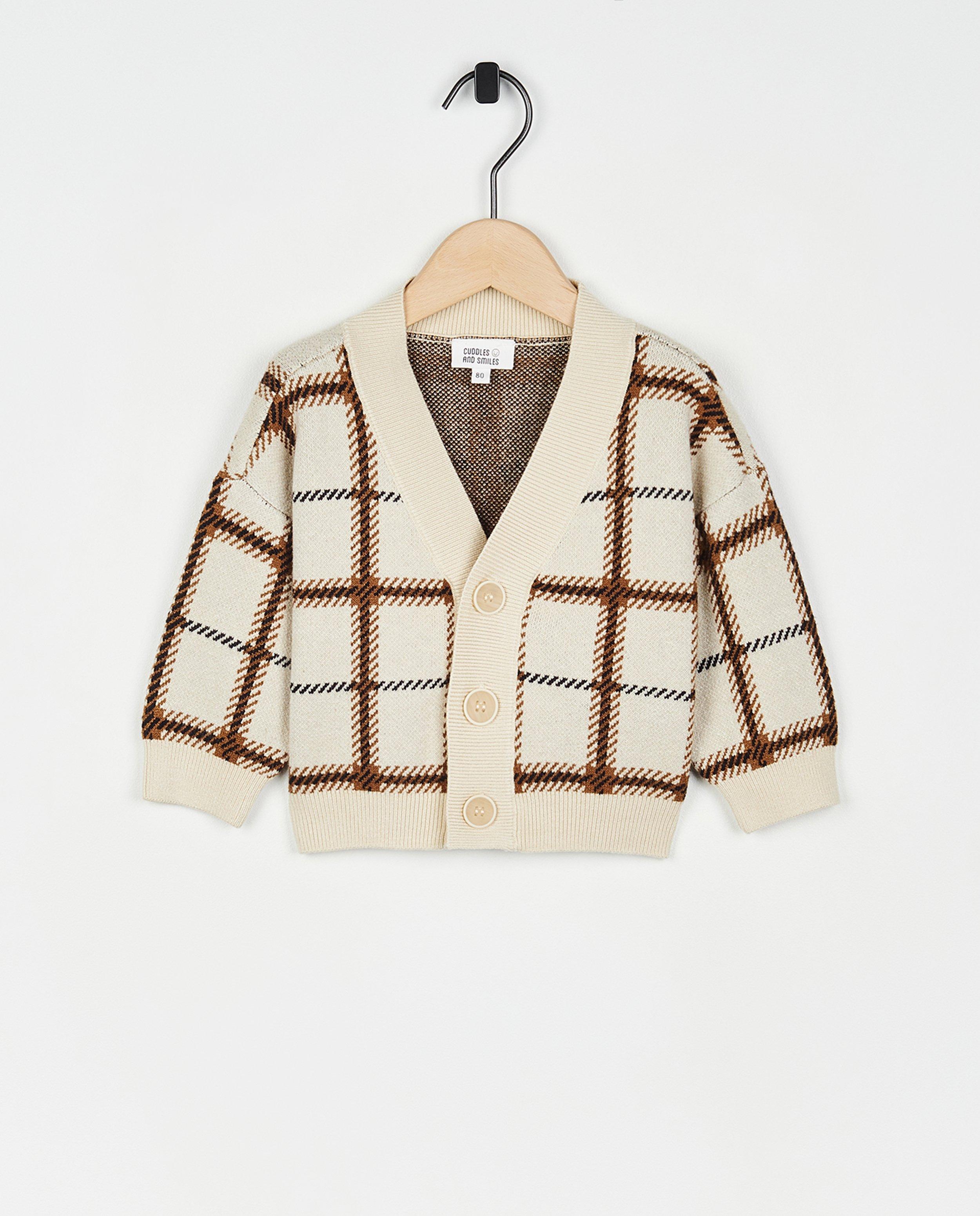 Cardigan met ruitpatroon - null - Cuddles and Smiles