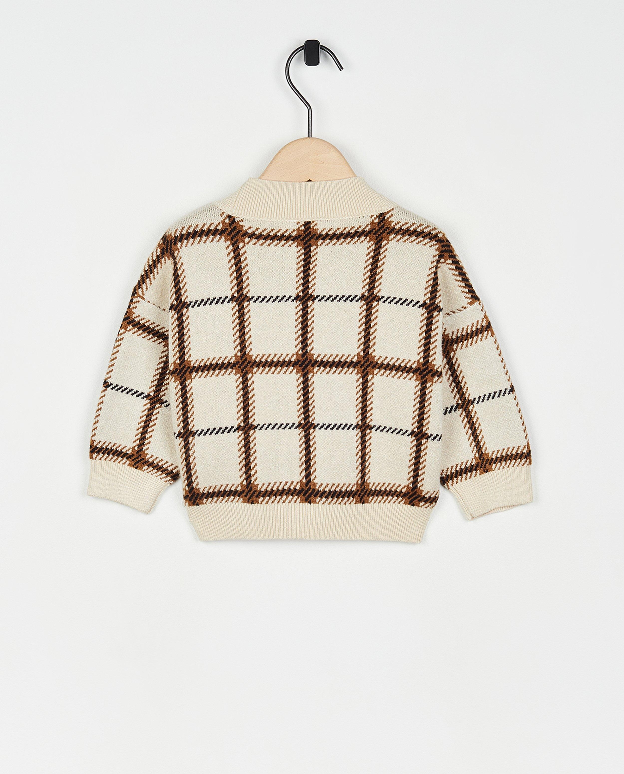 Cardigan - Cardigan met ruitpatroon