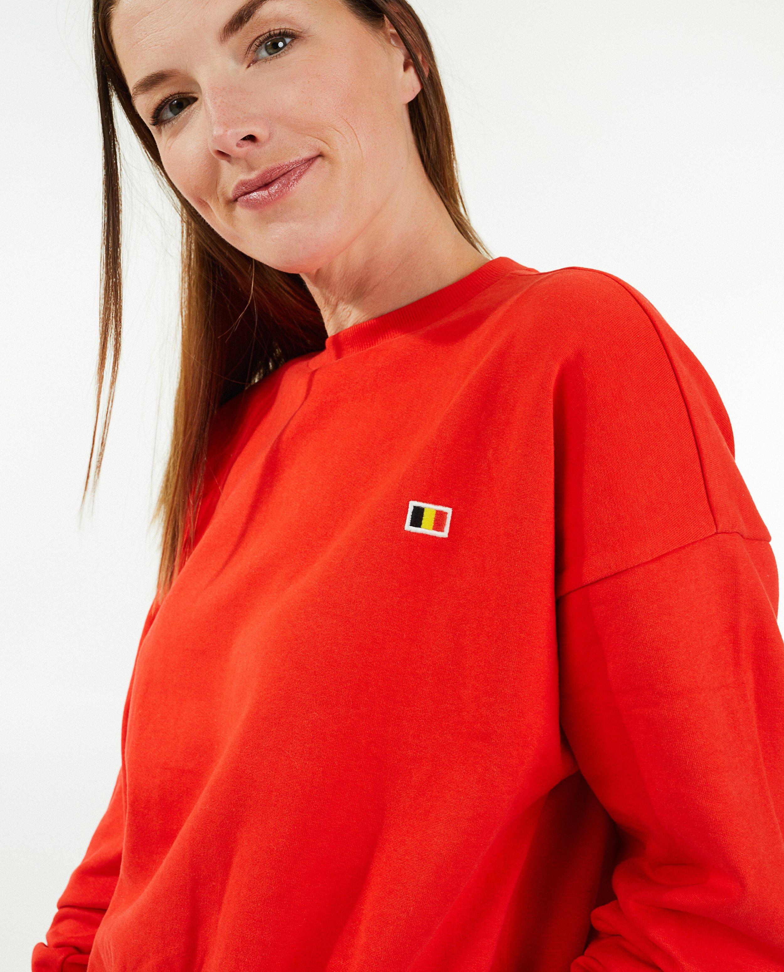Sweaters - Sweater met patches, dames