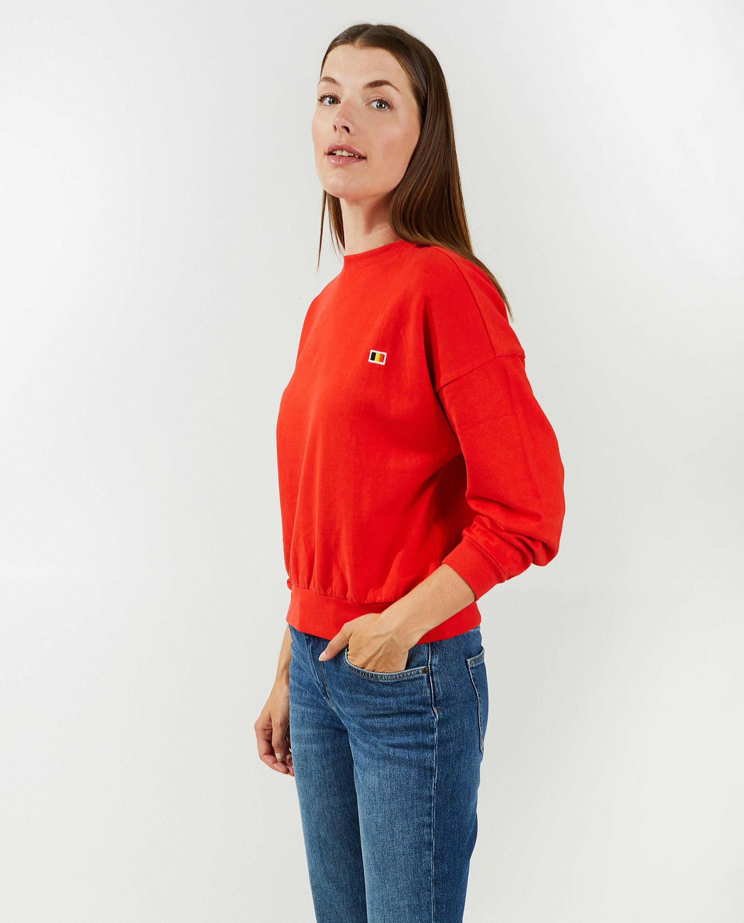 Sweaters - Sweater met patches, dames