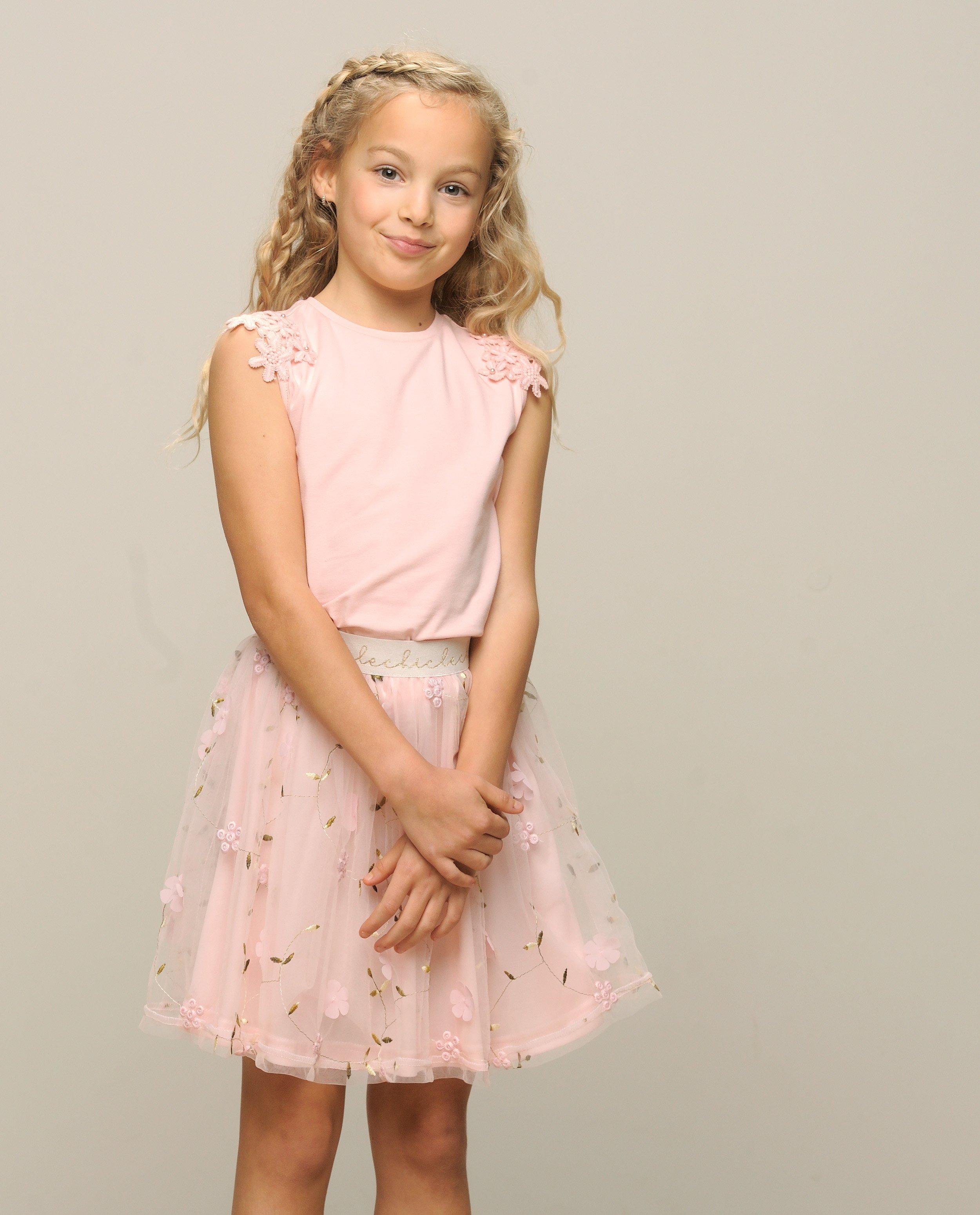 T-shirts - Top avec des fleurs, Communion