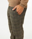 Pantalons - Pantalon à carreaux, slim fit