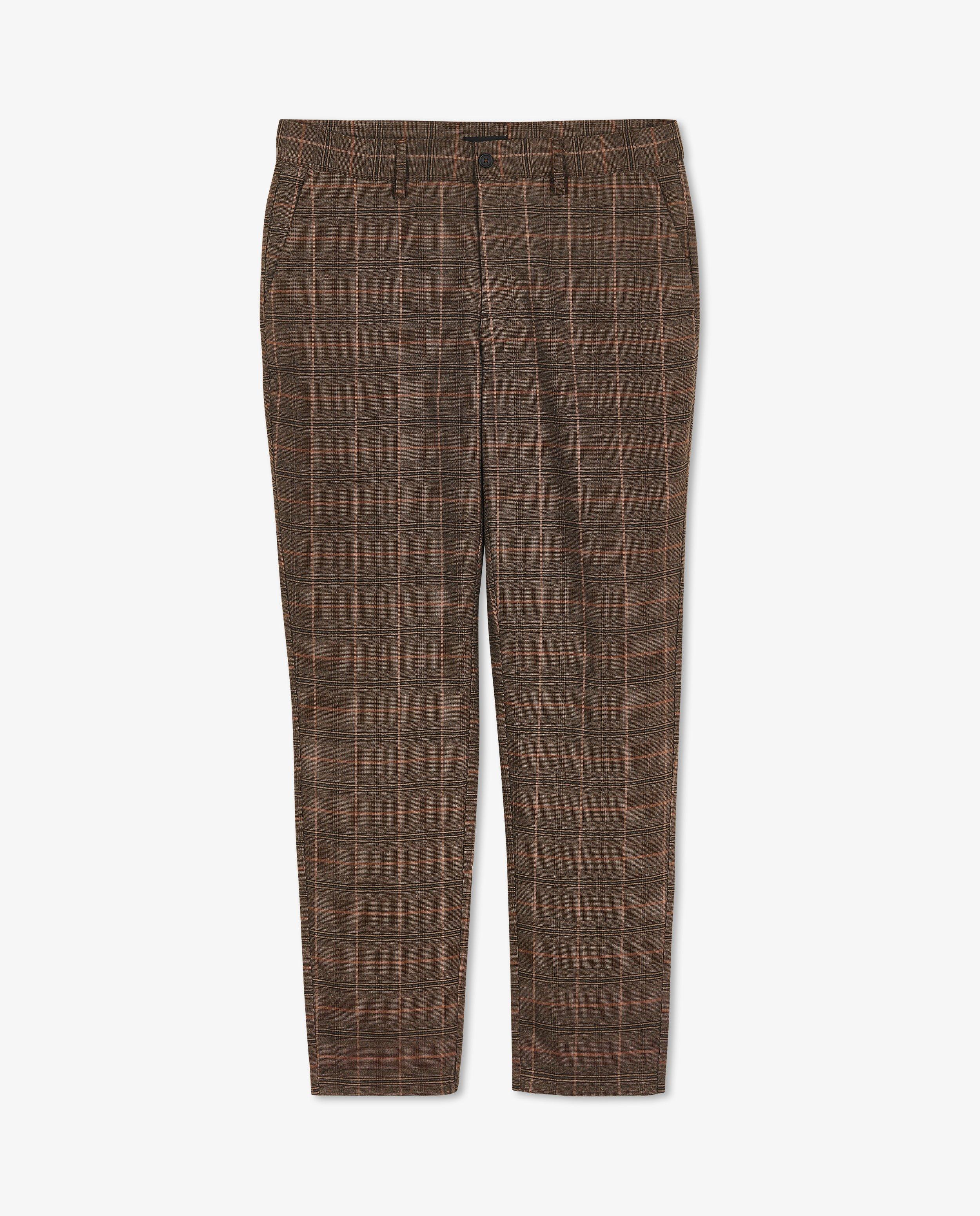Pantalons - Pantalon à carreaux, slim fit