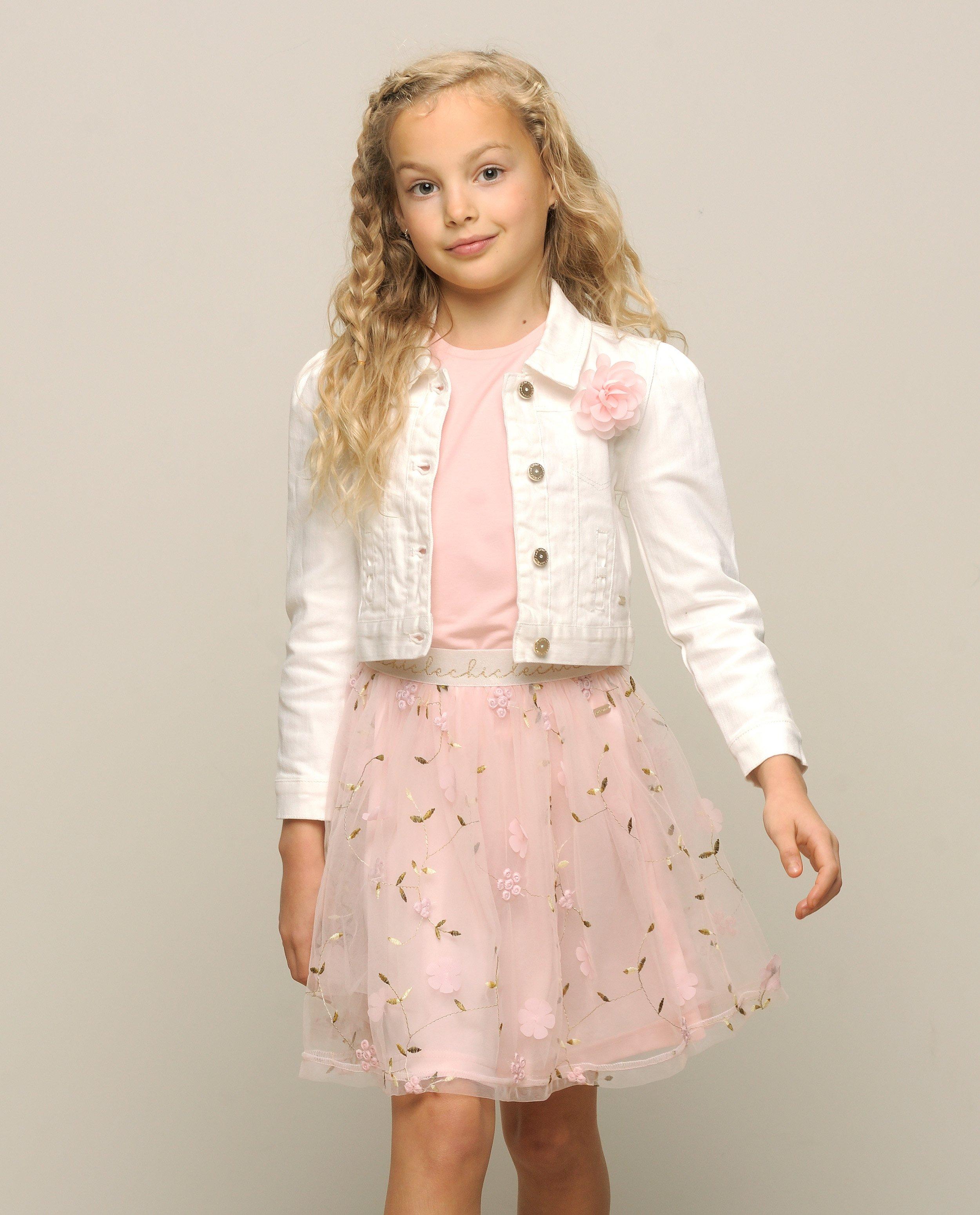 Robe avec du tulle et de la dentelle, Communion - null - Le Chic