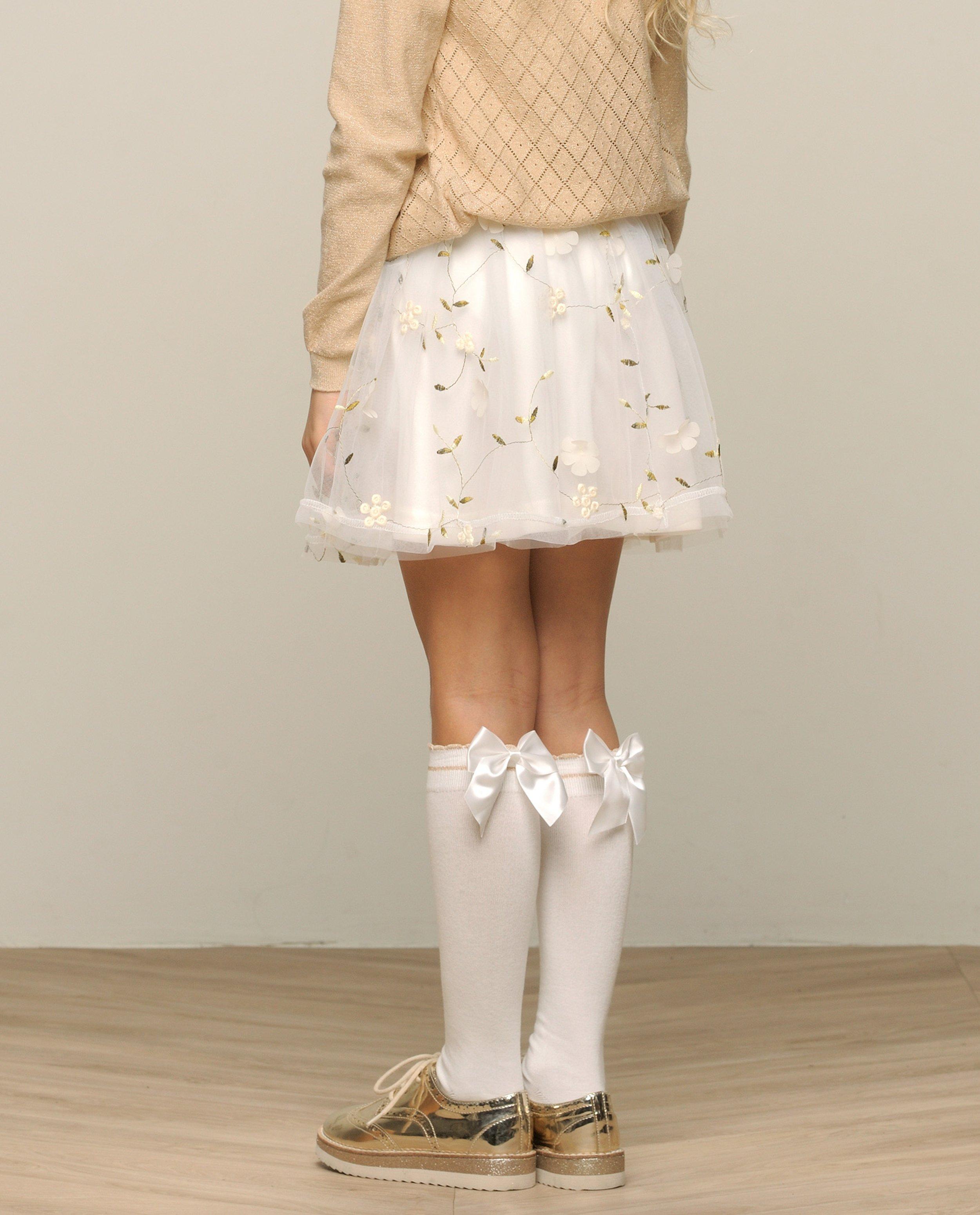 Kniekousen met strik - null - Le Chic