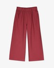 Pantalons - Pantalon rouge, coupe à jambes larges