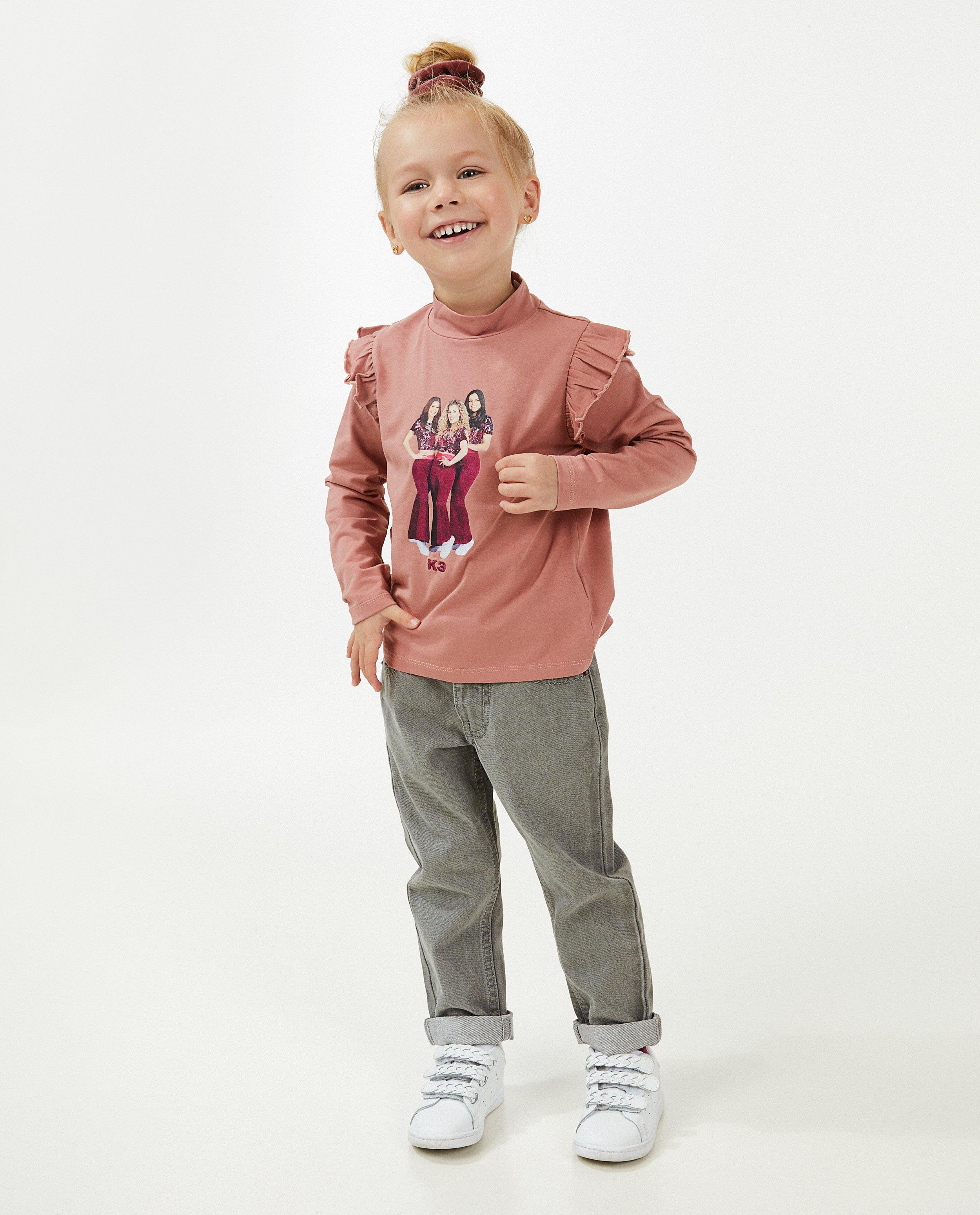 Roze souspull met print - K3