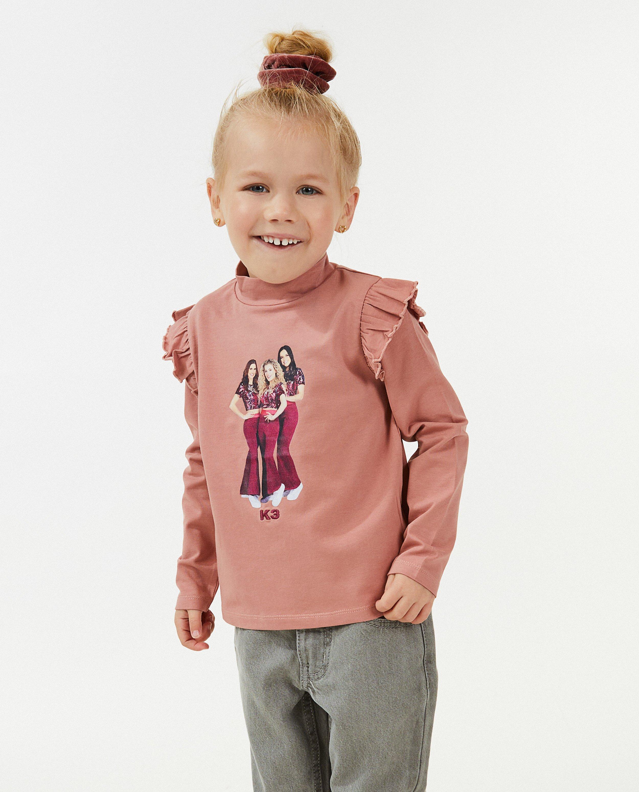 Roze souspull met print