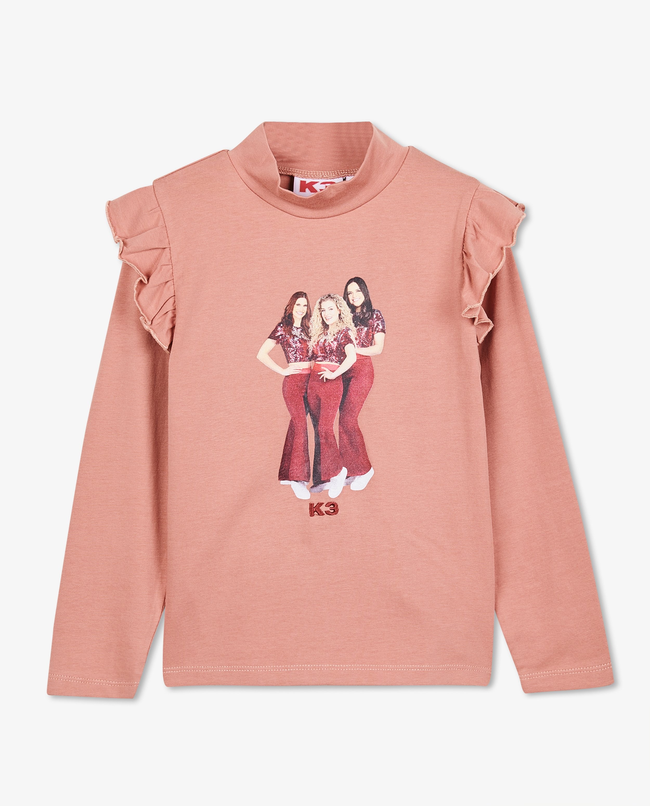 T-shirts - Sous-pull rose à imprimé